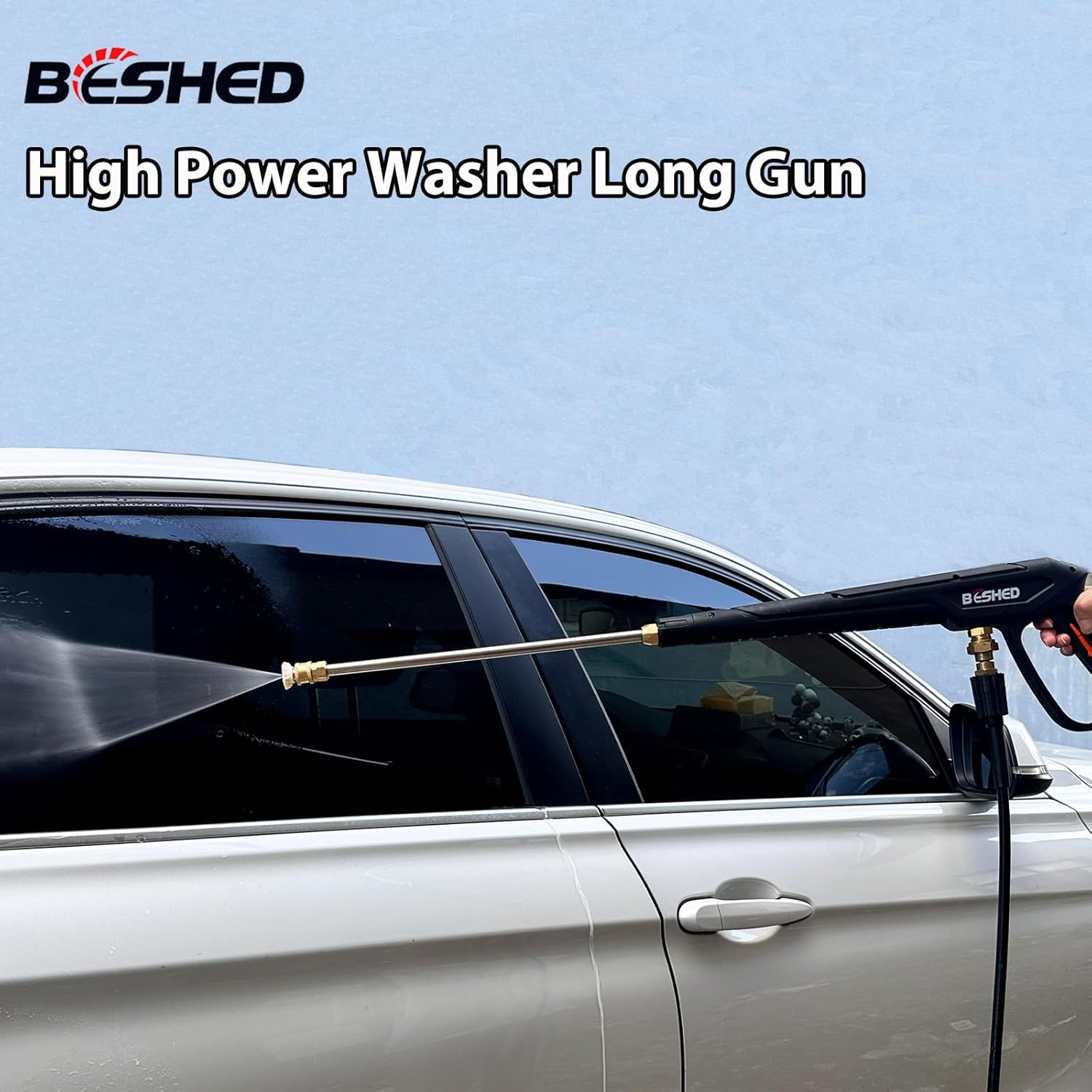 Durable Pressure Washer Gun Kit, Power Washer Gun with Replacement Extension Wan