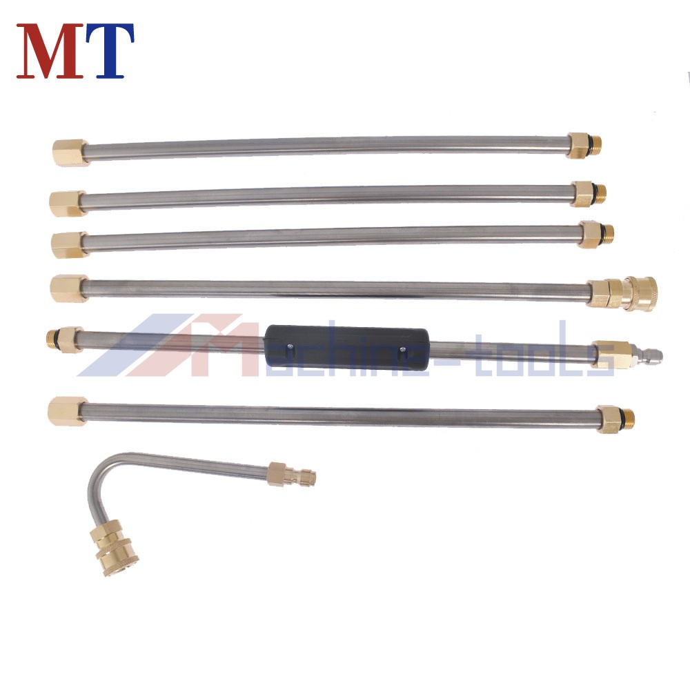 High Pressure 4000PSI Washer Extension Wand Set 5 Cleaner Nozzle And Hose Kit