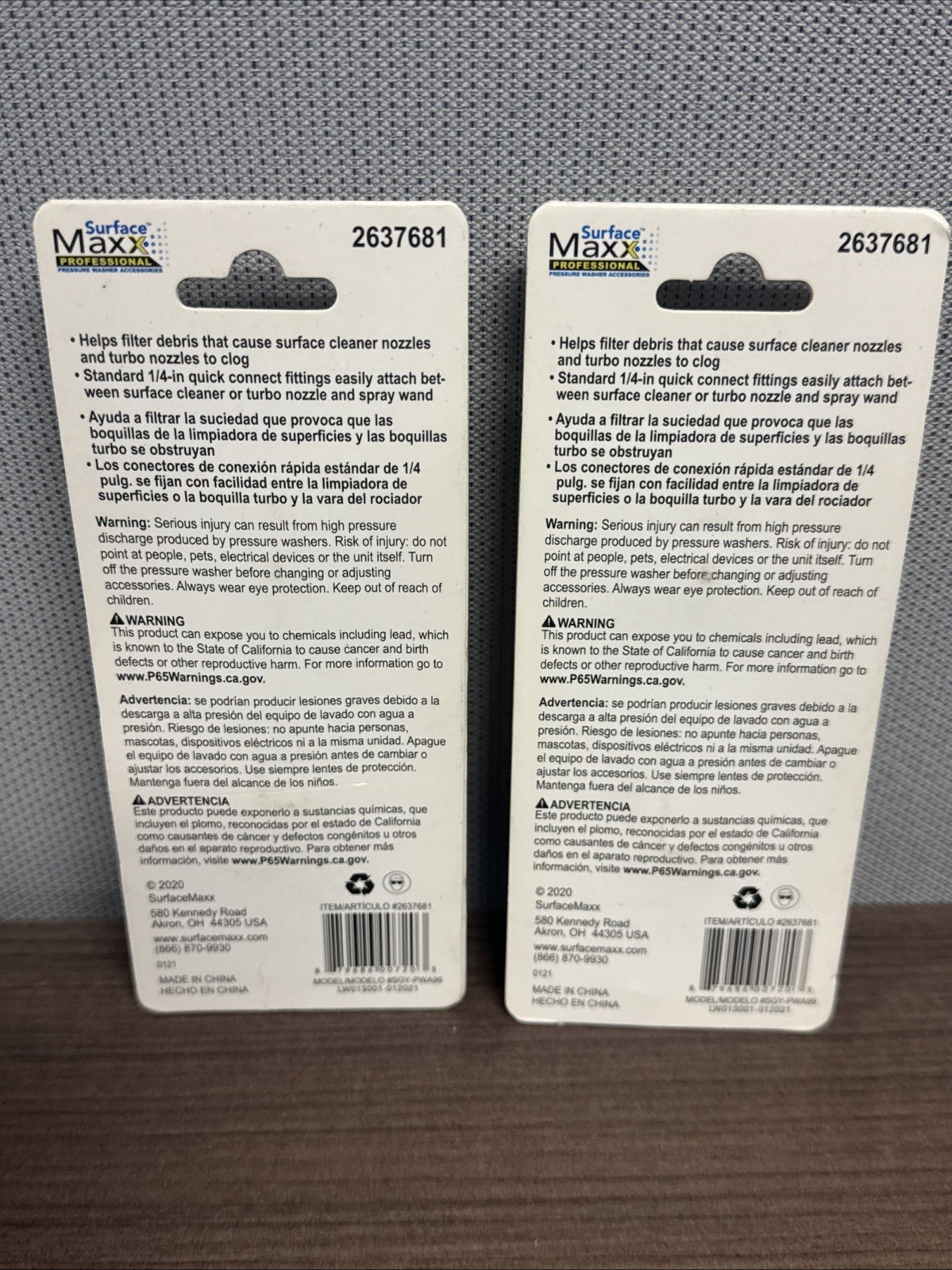 Lot Of 2 Total Surface Maxx High Pressure Filter Attachments *NEW*