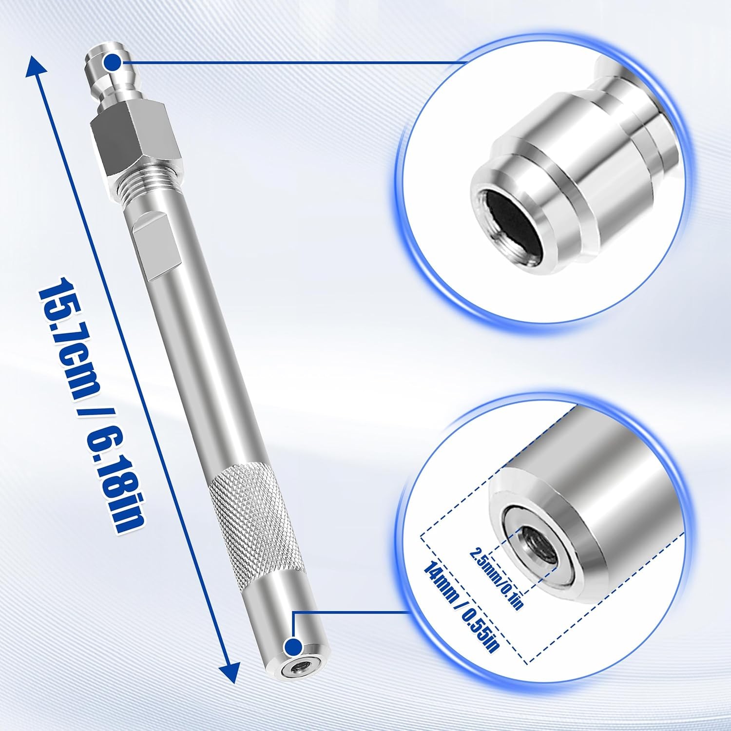 JOEJET Pressure Washer Long Range Chemical Nozzle, Shooter Tip for Pressure Wash