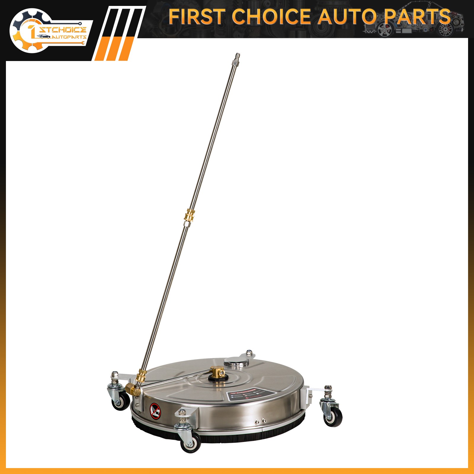 18″ Pressure Washer Surface Cleaner w/ Wheels 4000 psi + 2 Extension Wand