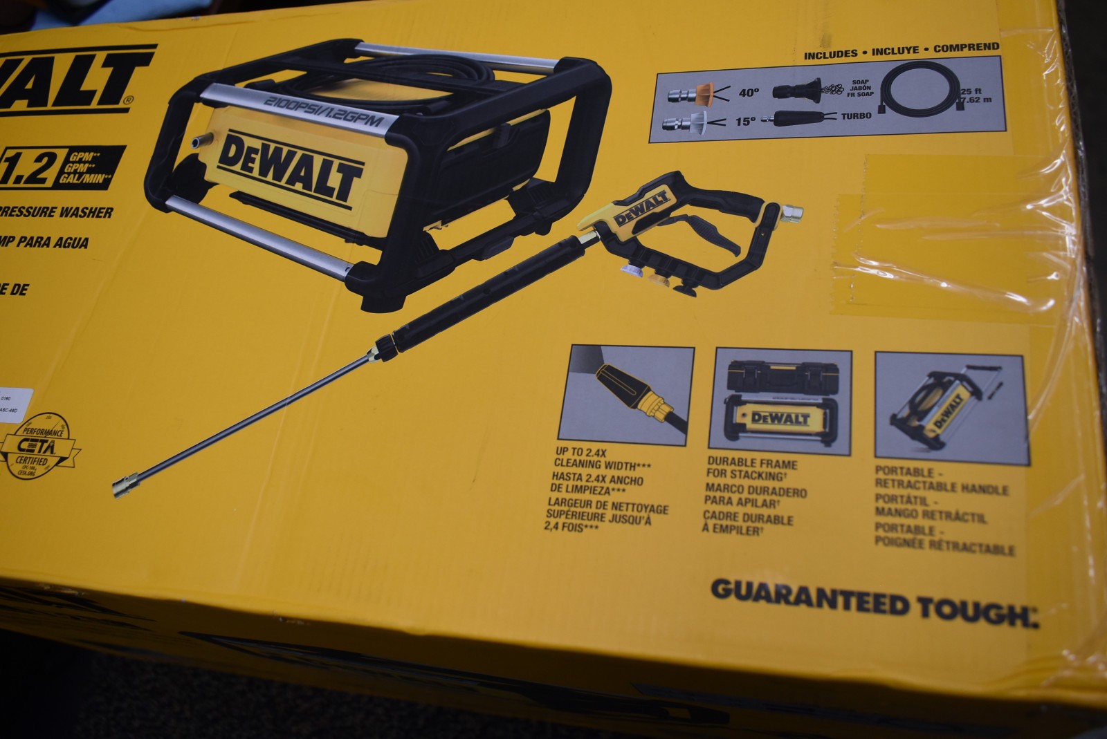 DEWALT DWPW2100 Pressure Washer 2100PSI Electric Cold Water Tool NEW. Ships Free