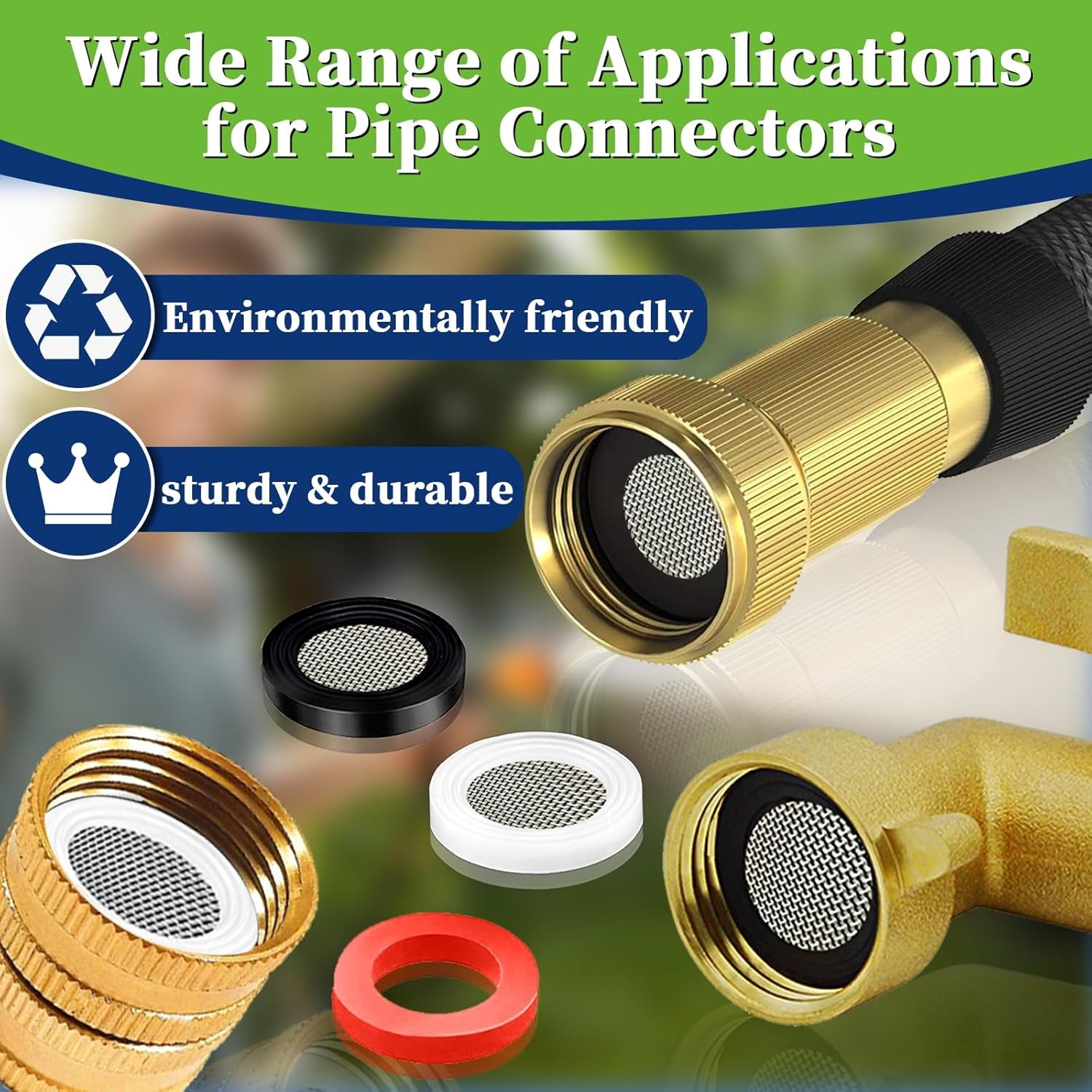 ZDBB 258 Pcs 2-in-1 Spigot Washer & Hose Gasket Kit for Assorted Outdoor Faucet