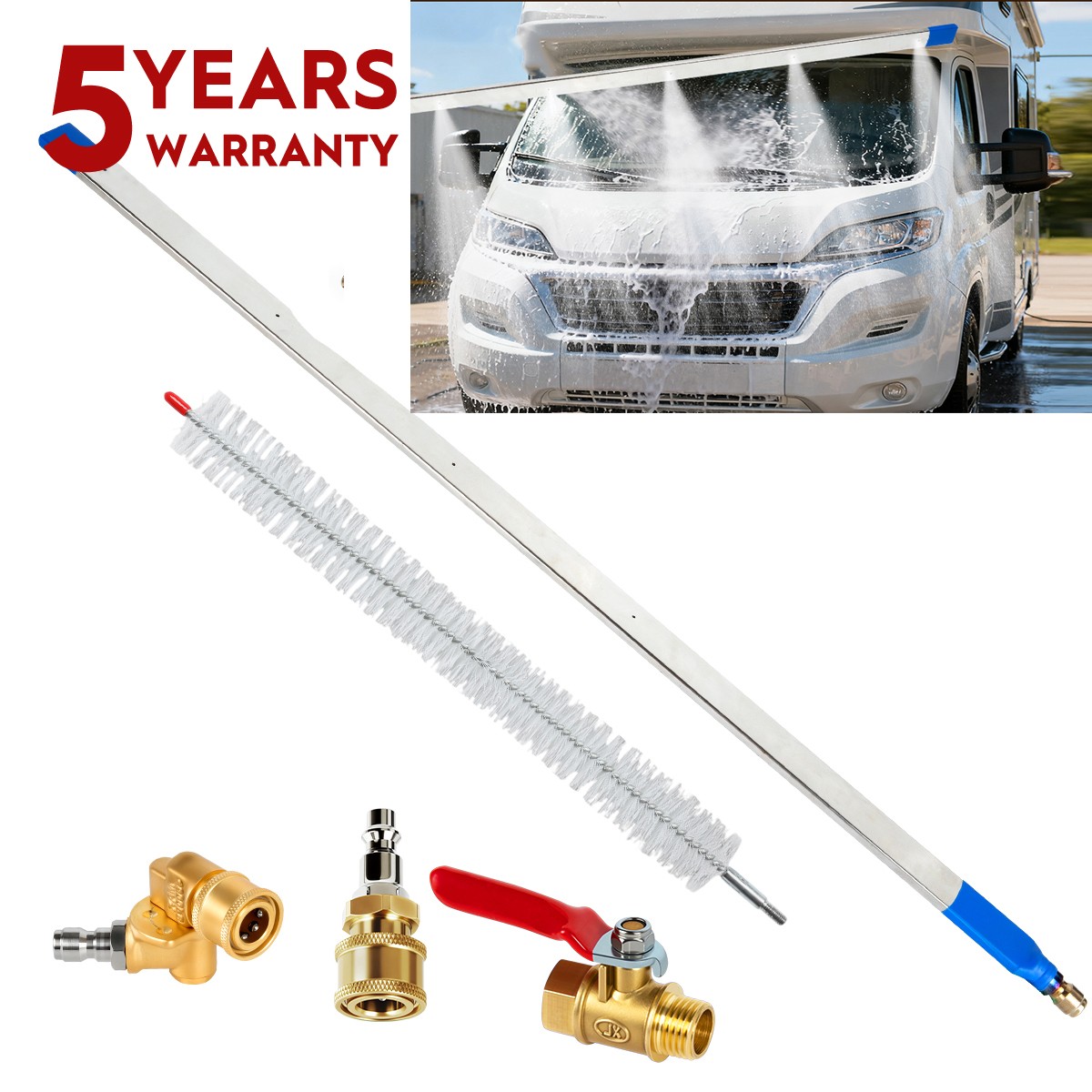 39″ 100Cm Pro Radiator Cleaning Wand Radiator Cleaner Tool with 5 Spray Nozzles