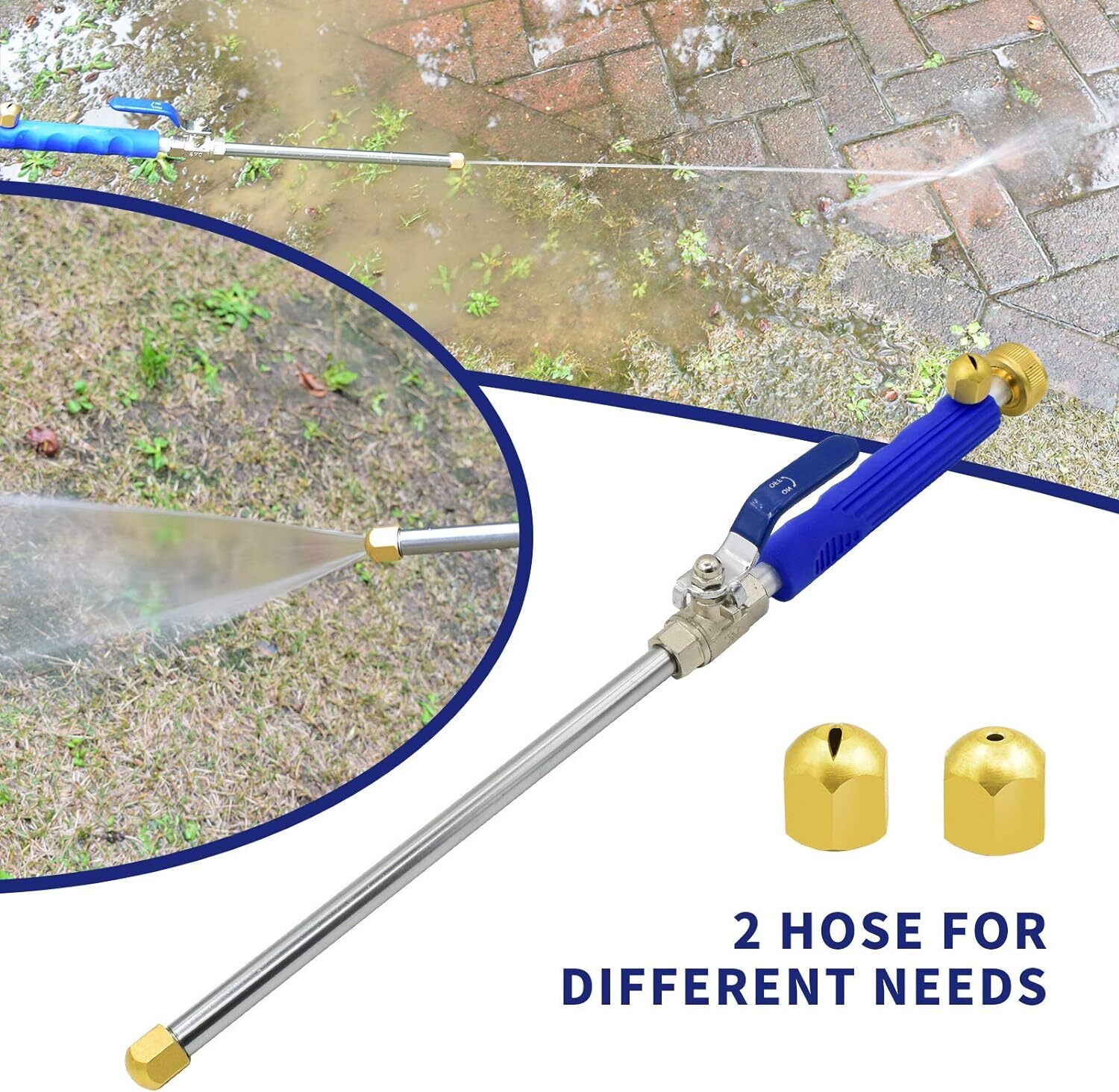 Pressure Washer Water Spray Gun Wand Garden Hose Attachment Soap Dispenser