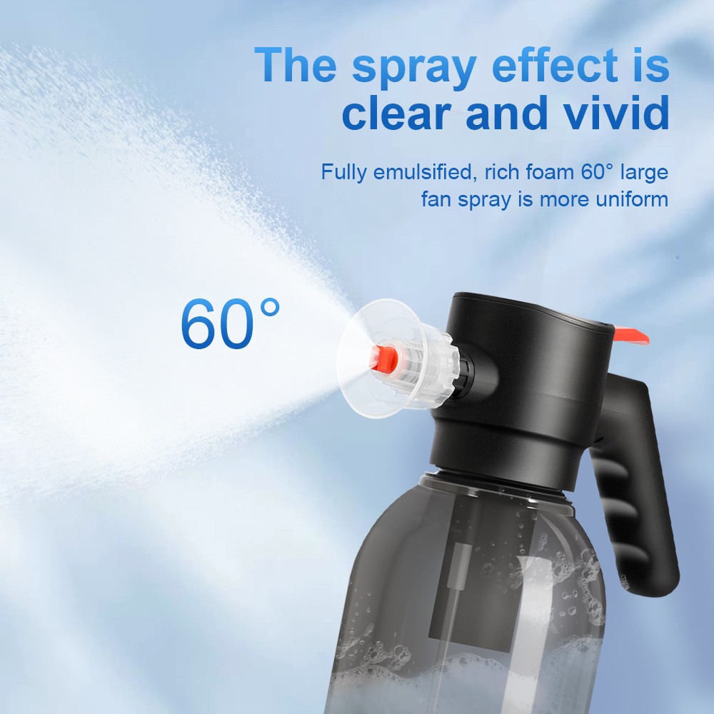 2L Electric Foam Spray Bottle Automatic Rechargeable Sprayer Cordless Car Wash