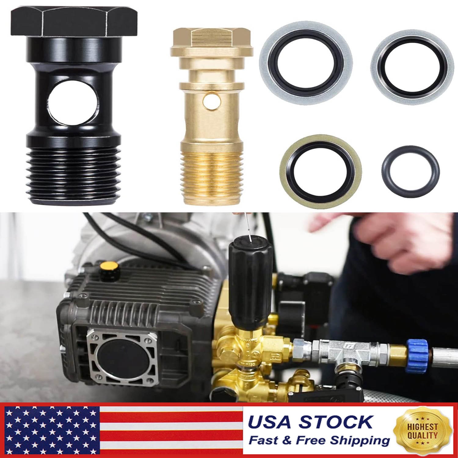 AR2119 Gymatic 3/B Unloader Mounting Bolt Kit for Annovi Reverberi XM RK Series