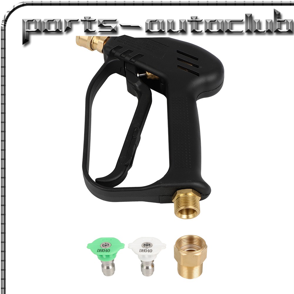 Short Pressure Washer Gun W/M22-14MM Inlet Stubby High Pressure Handle Gun New