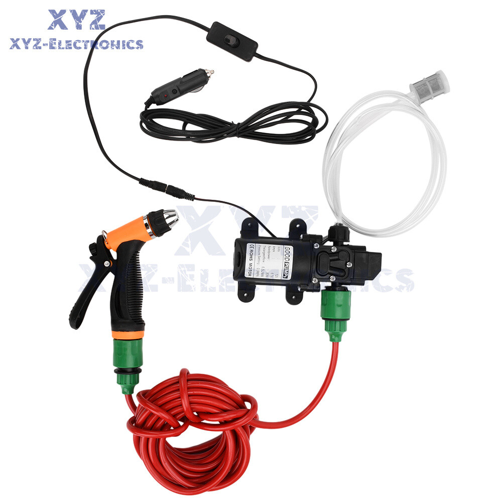 DC12V 80W High Pressure Self-Priming Car Portable Washer Water Pump Kit