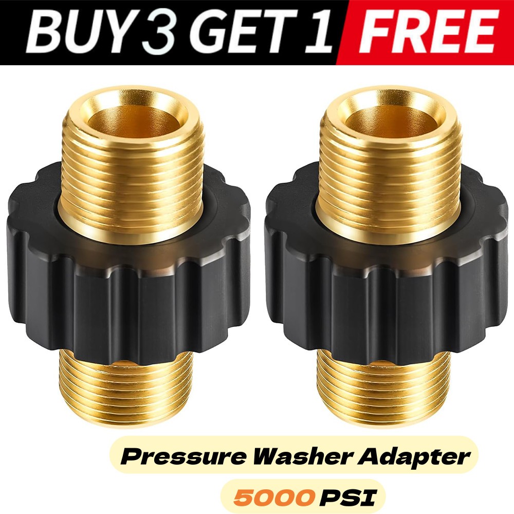 1Pair M22-14mm Pressure Washer Adapter Set Quick Disconnect Swivel Quick Connect