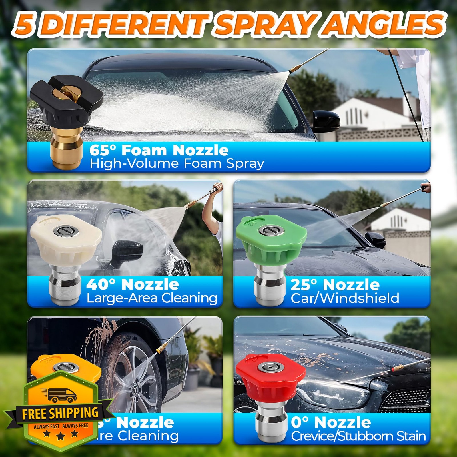 KETAR Pressure Washer Tips 5 Pc
