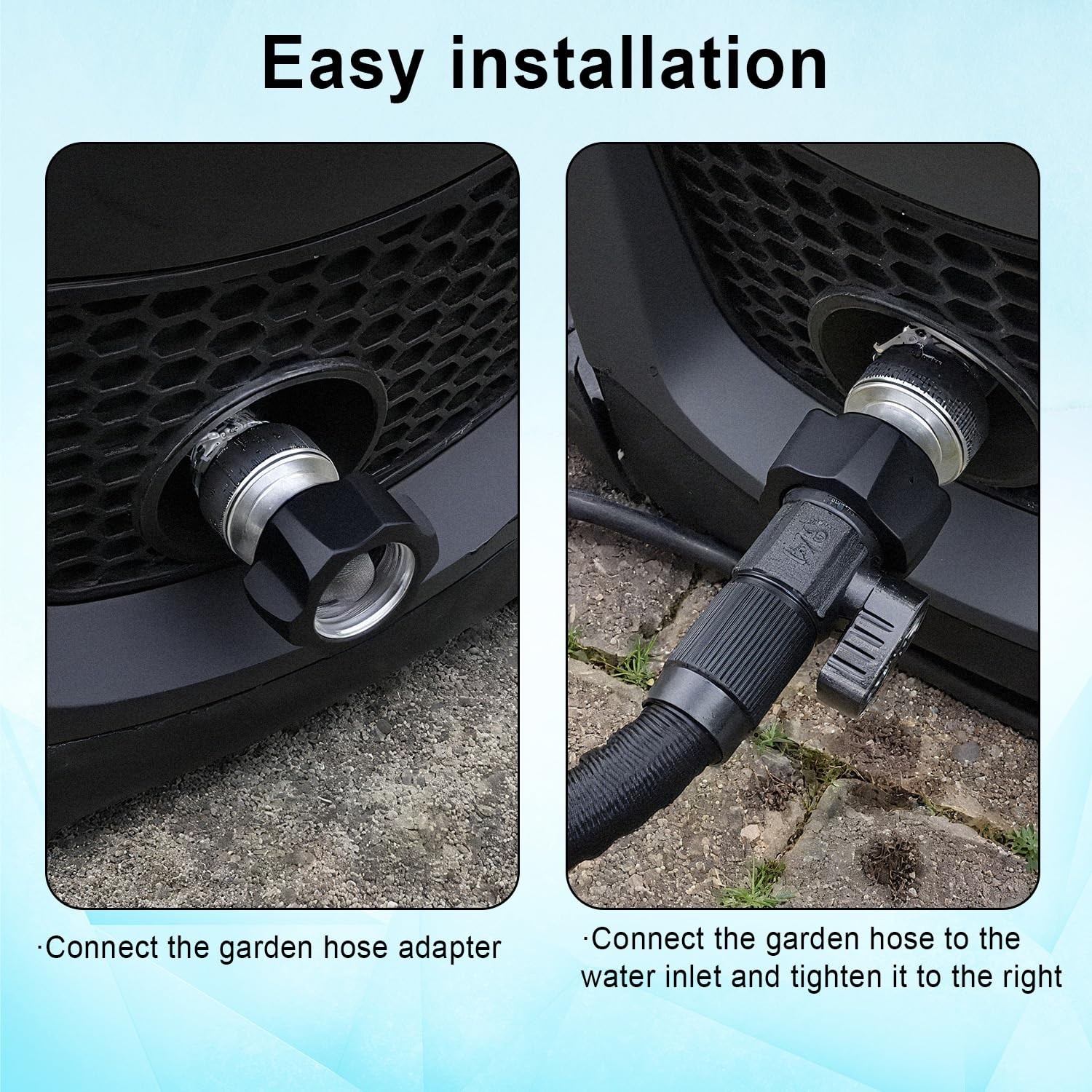 Electric Pressure Washer Adapter, 3/4 Inch High Pressure Washer Metal Quick C