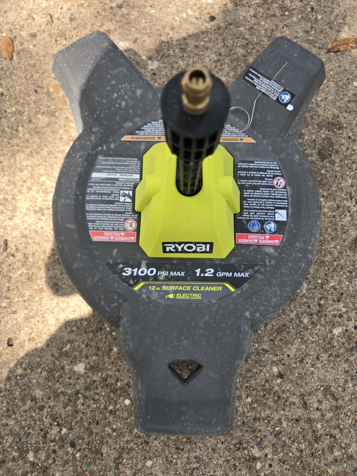 RYOBI 12 in. 3100 PSI Electric Pressure Washer Surface Cleaner R598