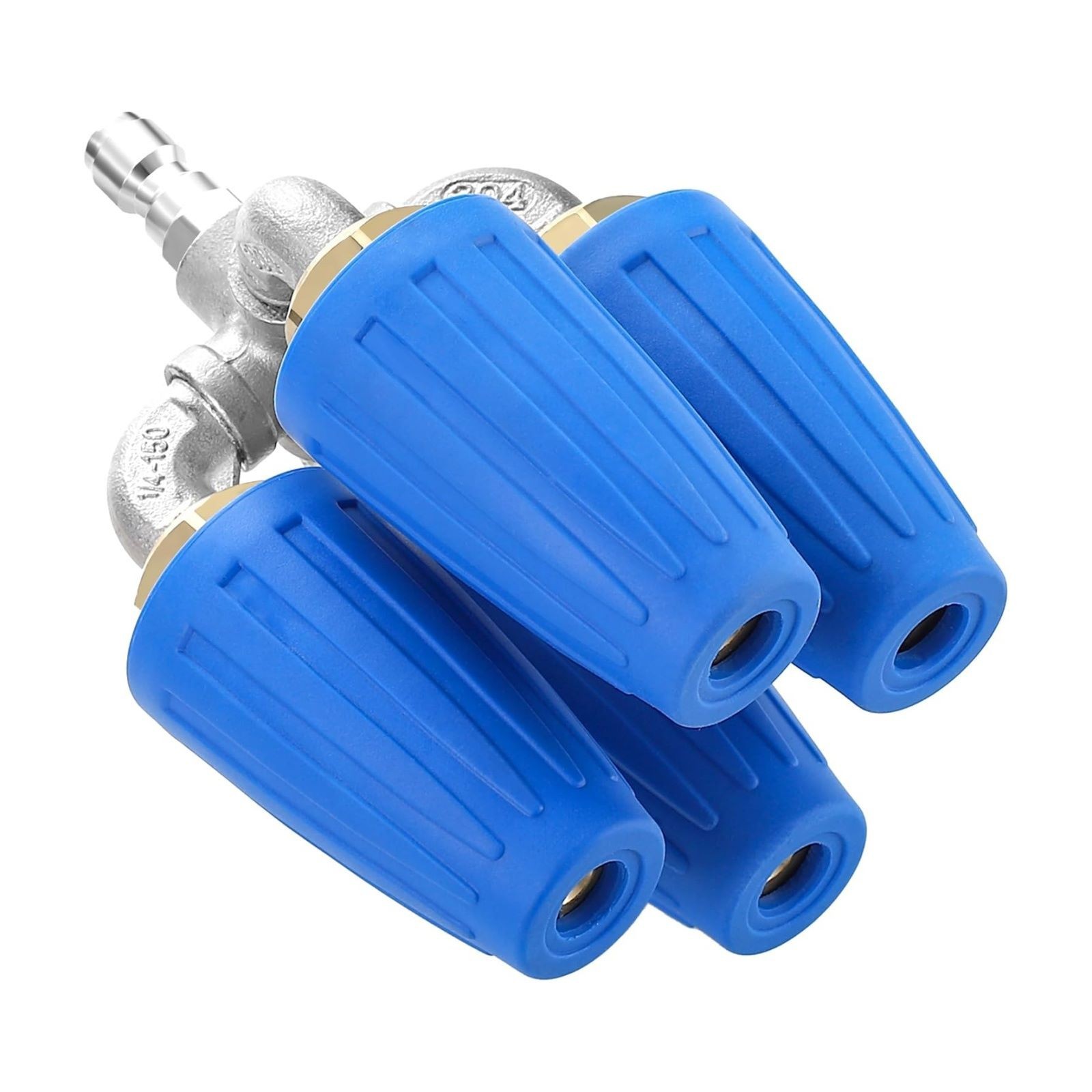 360° Rotating Pressure Washer Four Turbo Nozzle 1/4″ Quick Connector 2.5 Orifice