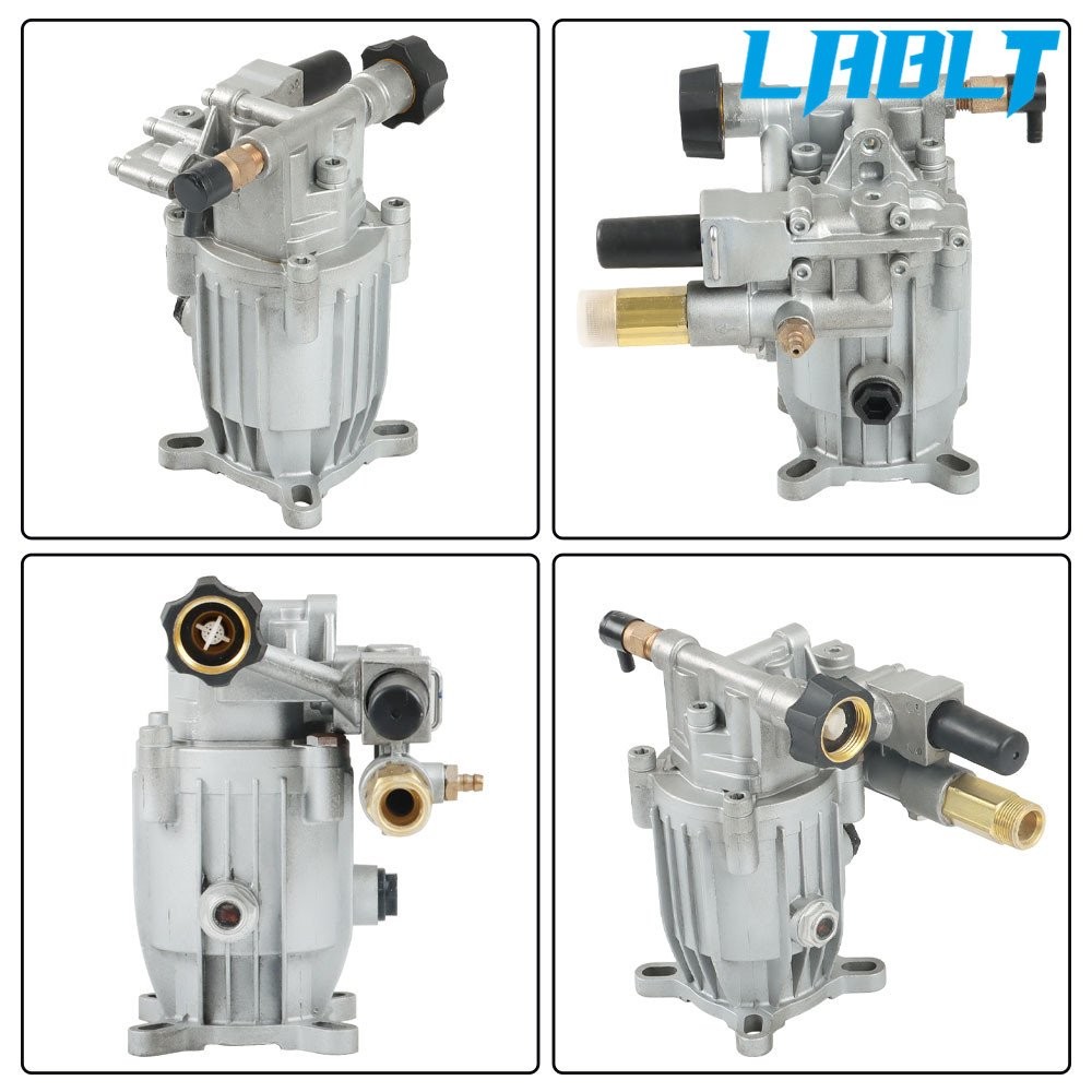 LABLT Pressure Washer Pump 3/4 HorizShaft MAX 3000 PSI 2.5 GPM Oil Sealed