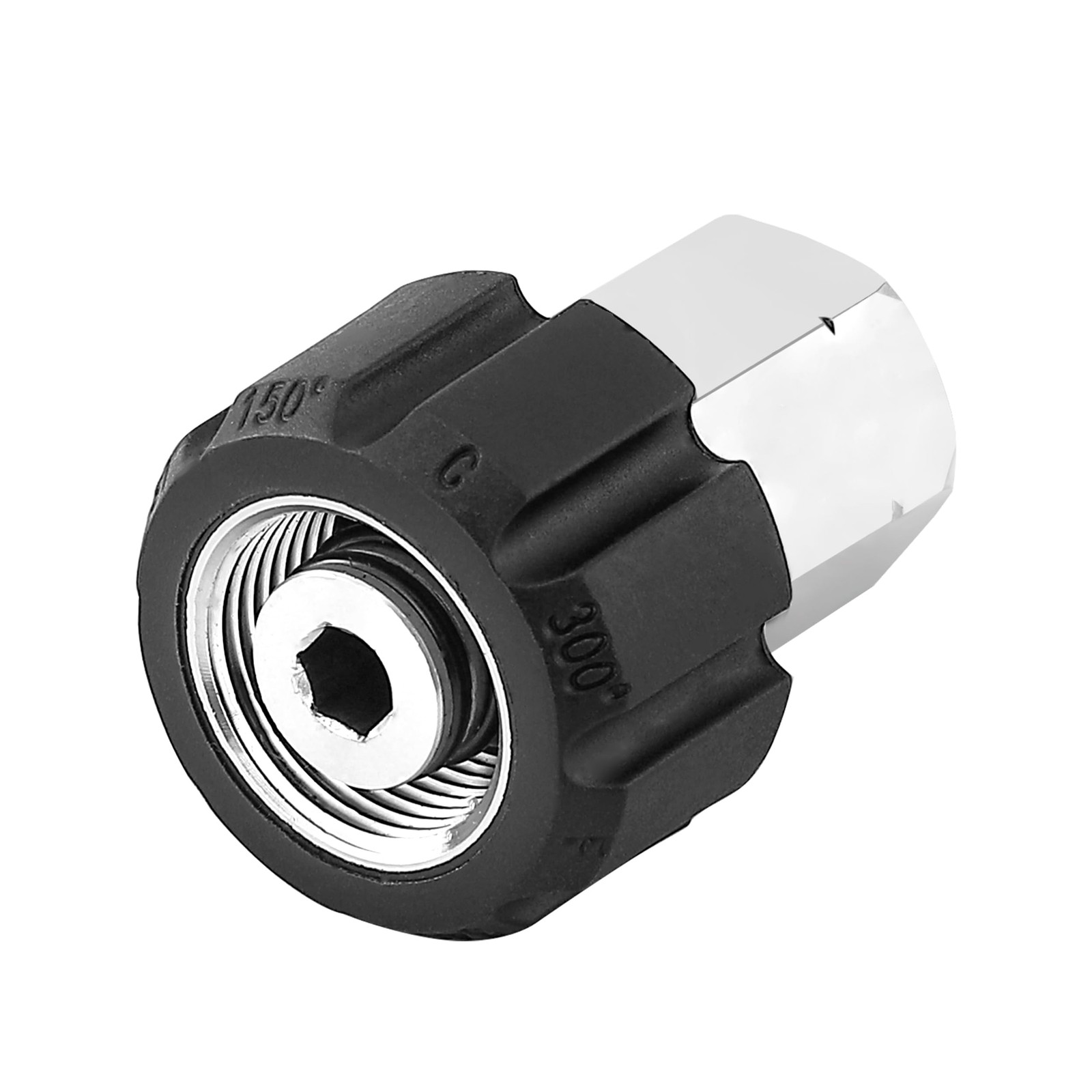 Pressure Washer Adapter M22 14mm Female Thread to 3/8”Female NPT Stainless Steel