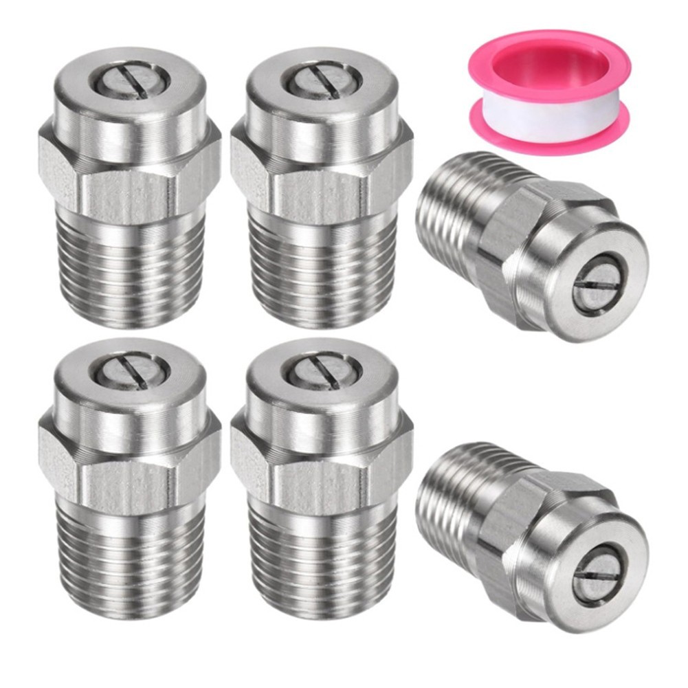 Stainless Steel High Pressure Cleaning Nozzle Set 7 Pieces for Pressure Washers