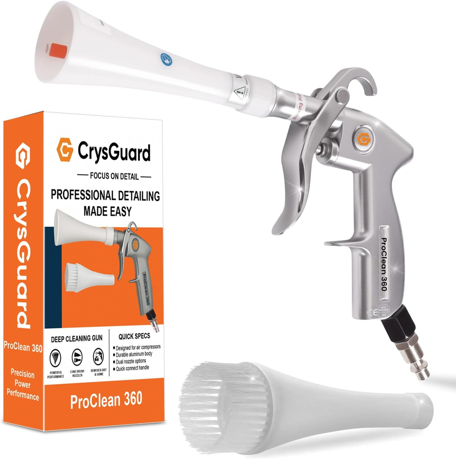 Proclean 360 Tornado Car Cleaning Gun – High Pressure Air Blow & Detailing Tool