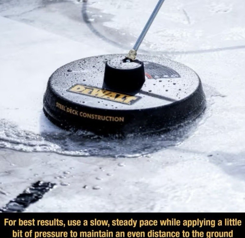 DEWALT 18″ Surface Cleaner for Pressure Washer Steel Deck 3700 Psi