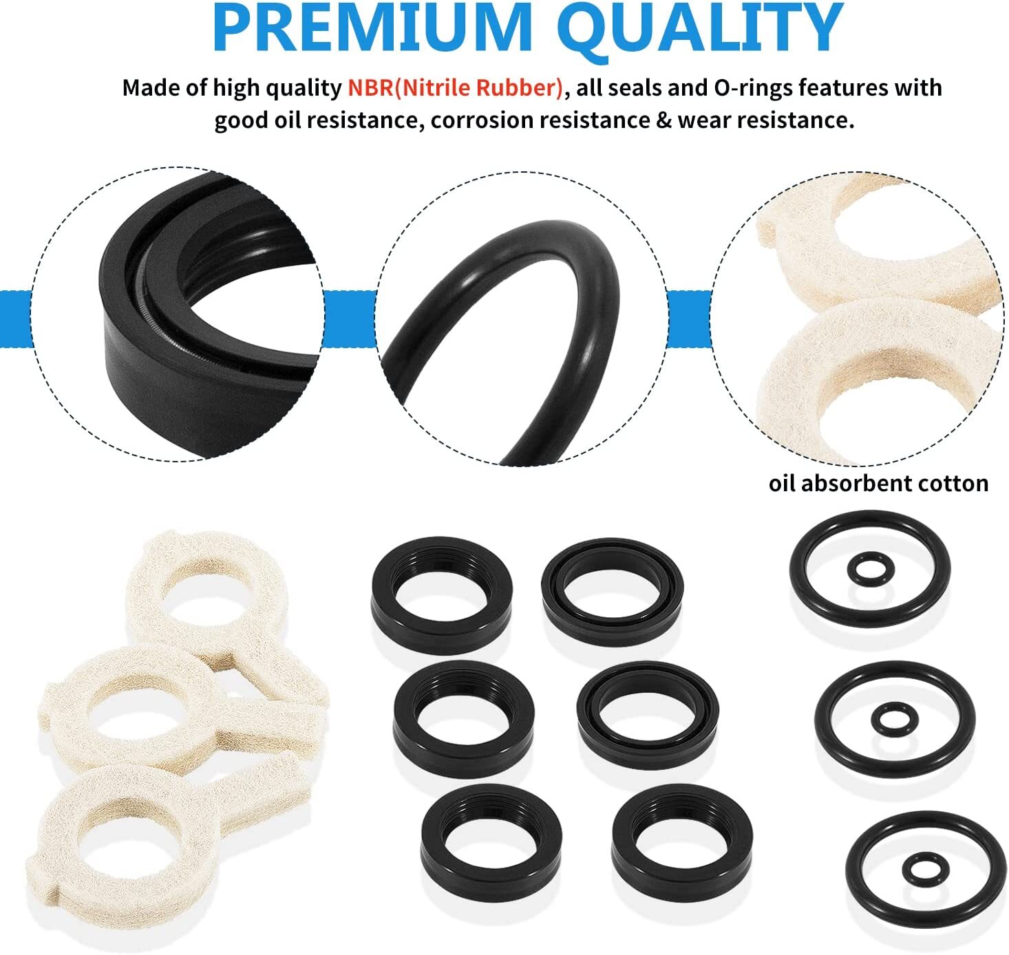 30623 Seals Rebuild Kit for Cat Pump Pressure Washer Model 30 31 34 310 340 350