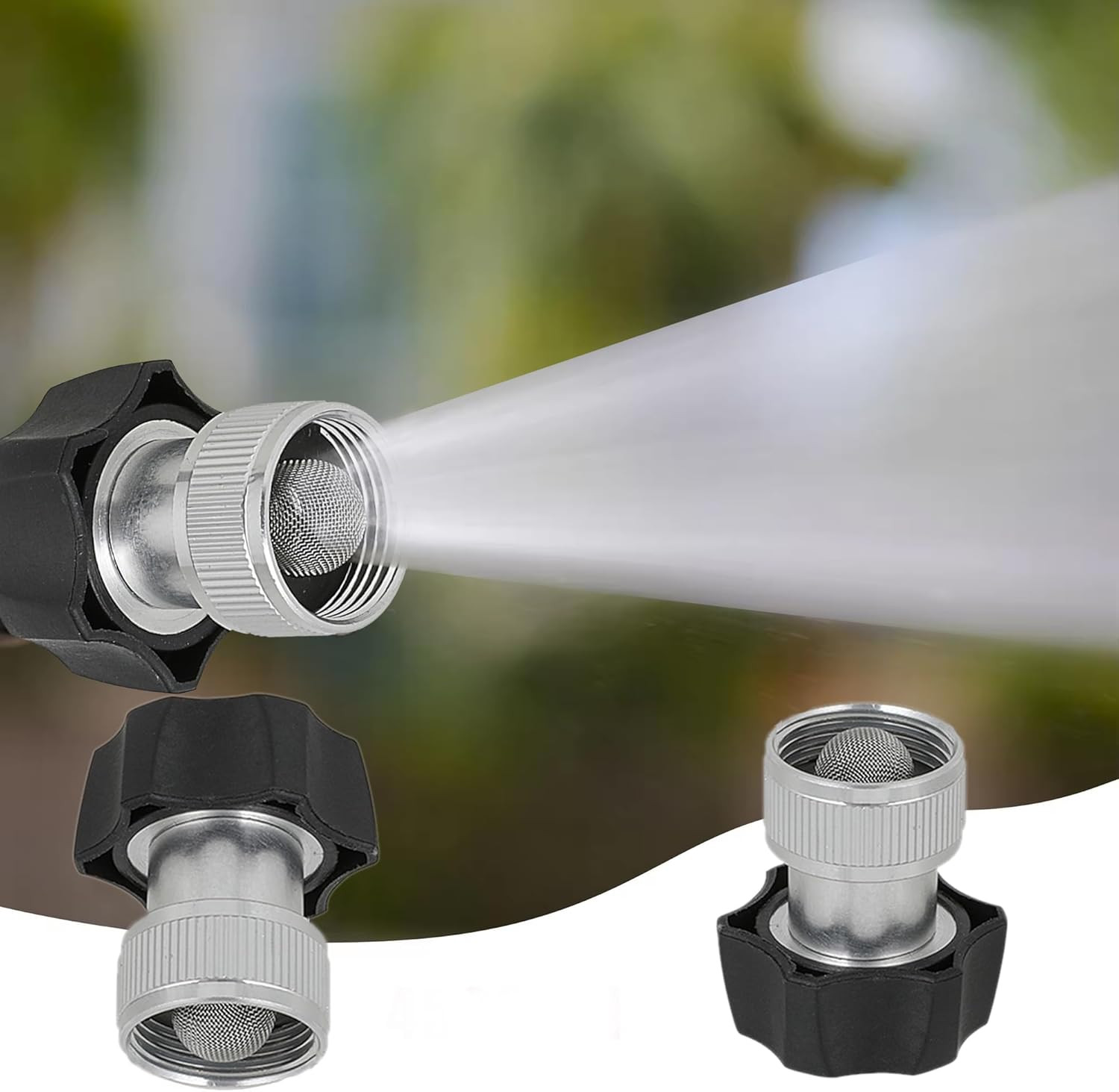 1 Piece Aluminium Electric Pressure Washer Coupler and Garden Hose Adapter 3/4 I