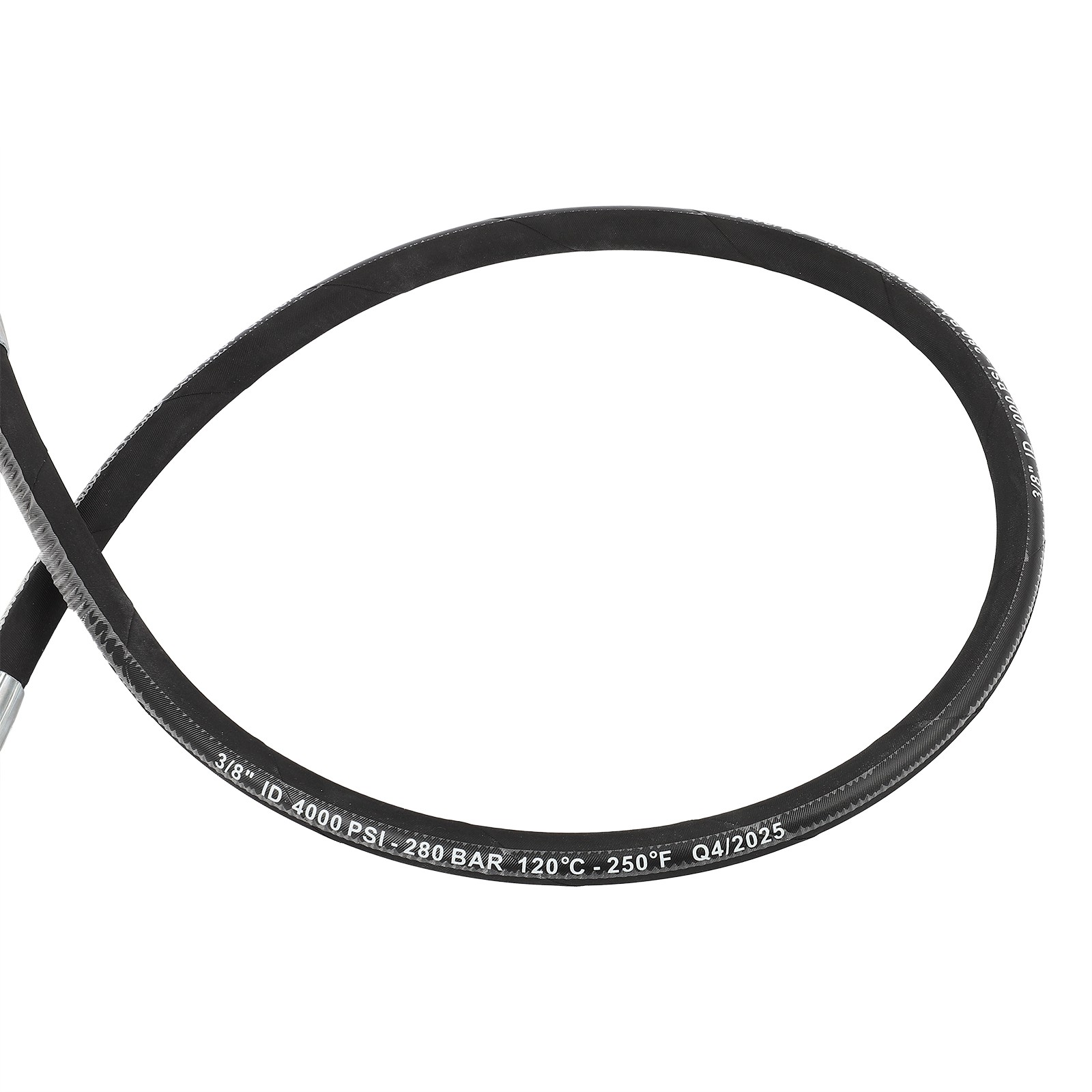 Pressure Washer Whip Hose 4 Ft X 3/8 Inch Hose Reel Connector Hose For Pressure