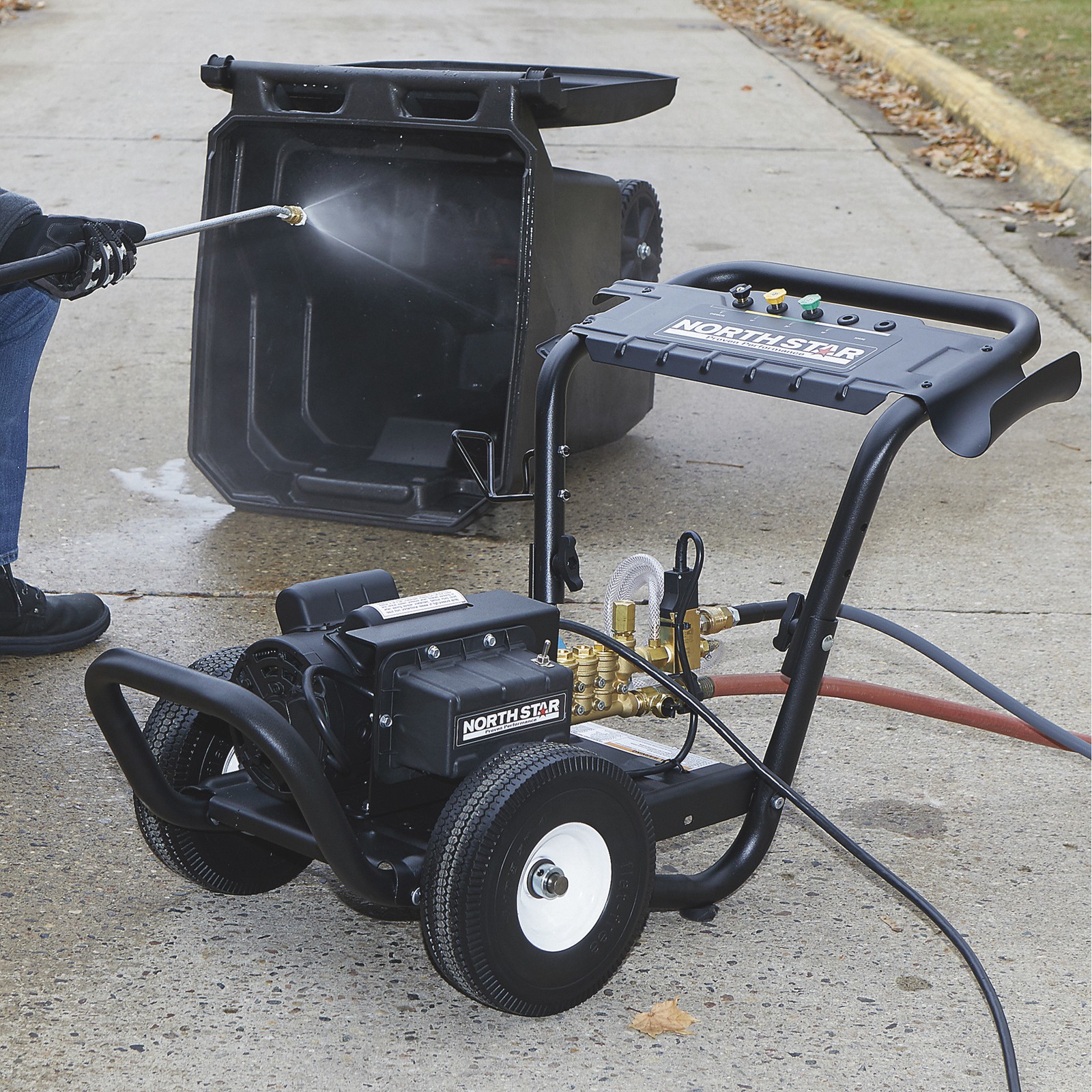 NorthStar Electric Cold Water Total Start/Stop Pressure Washer, 2000 PSI, 1.5