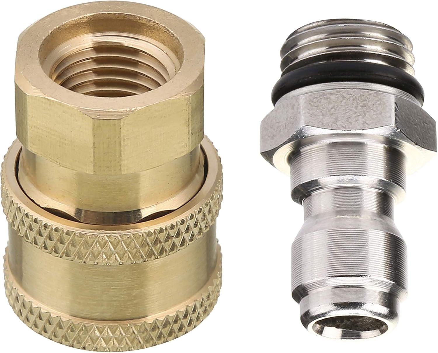 High-Quality Pressure Washer Adapter Set – Brass & Stainless Steel, 5000 PSI