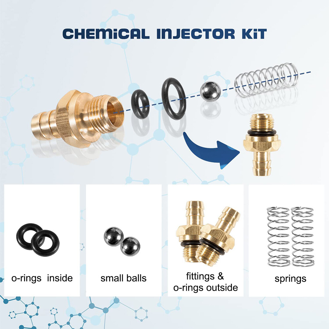 190593GS Pressure Washer Chemical Soap Injector Kit For Briggs Stratton Homelite
