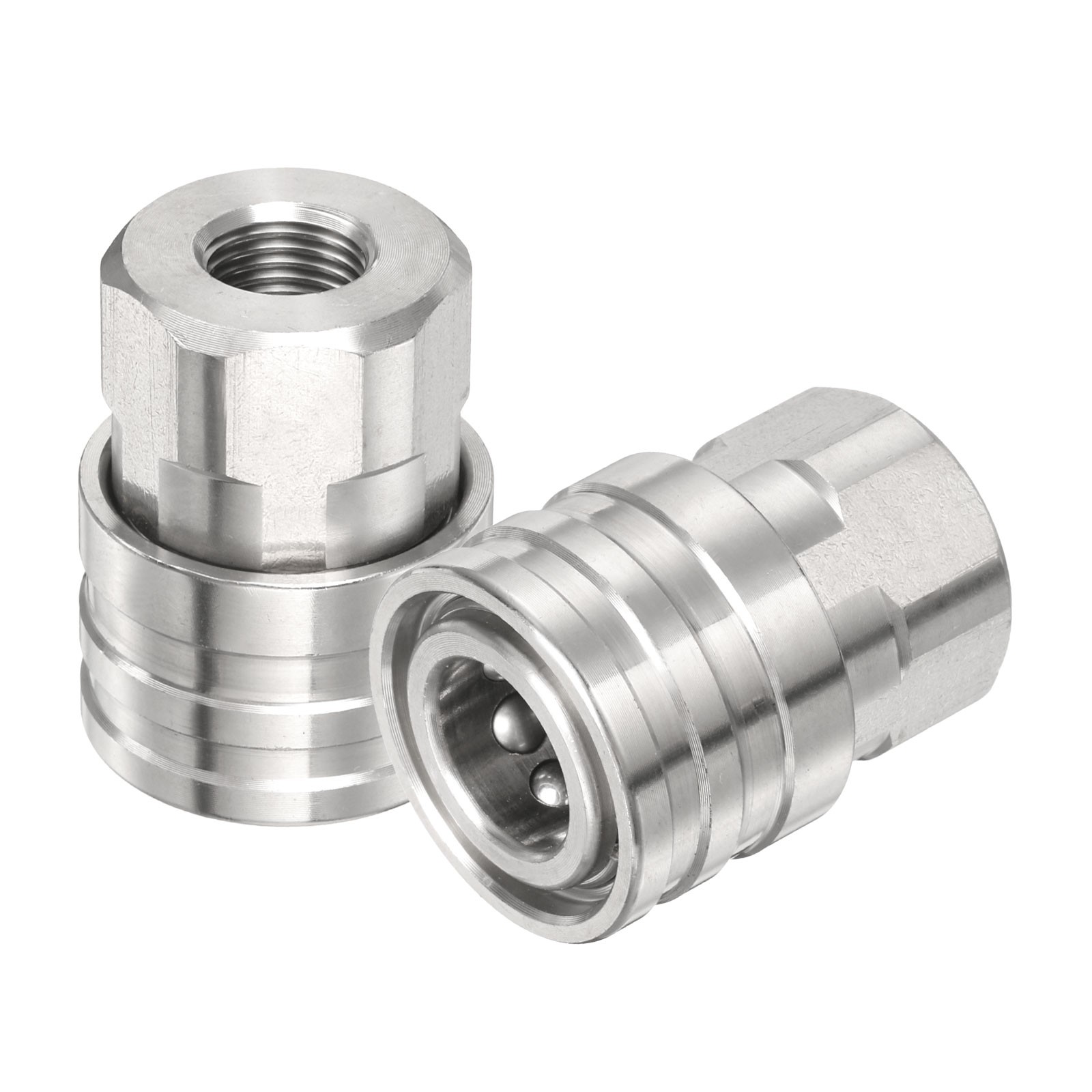 2Pcs Pressure Washer Adapter, 1/4″ Female Quick Plug to M10x1mm Female