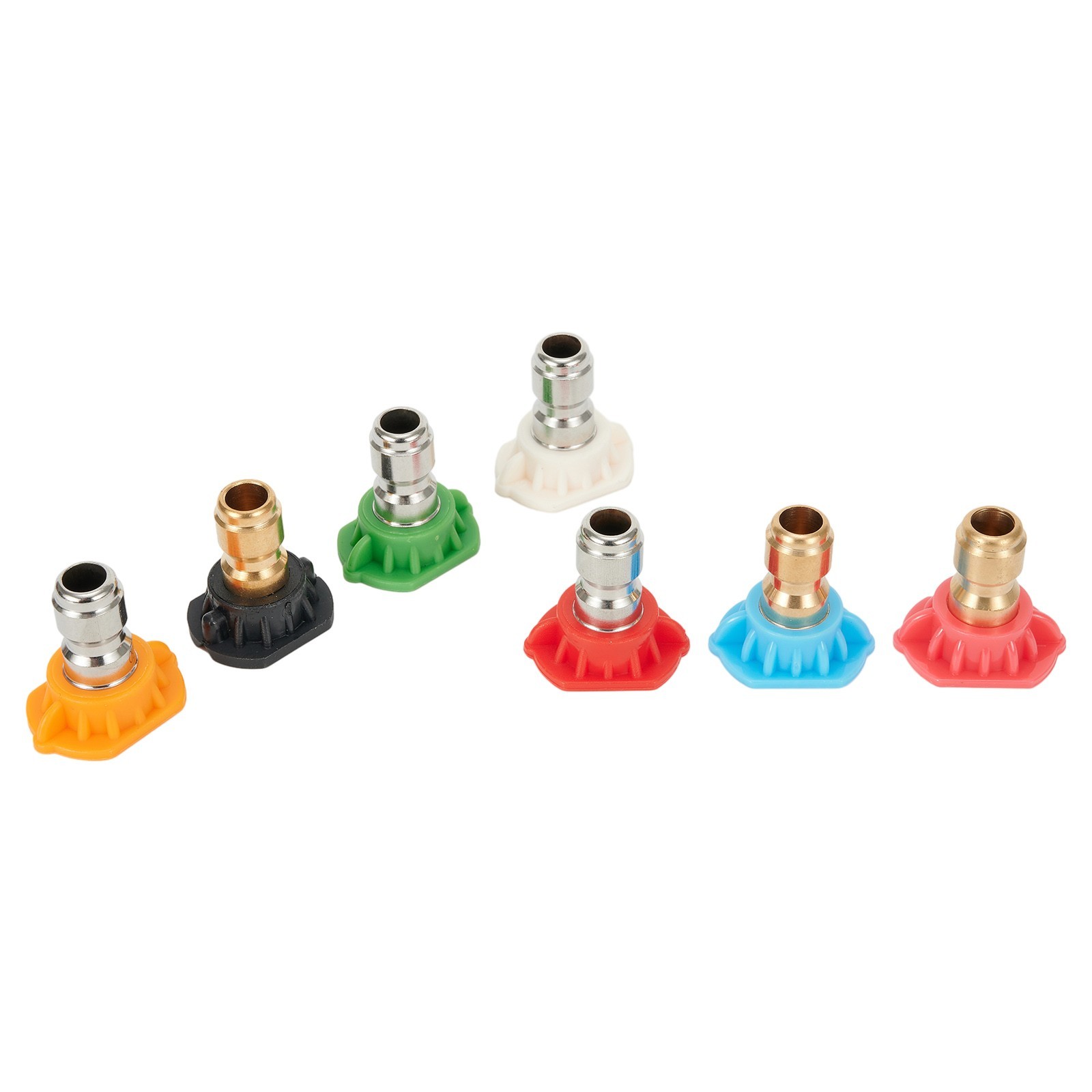 7PCS 1/4inch Pressure Washer Spray Tips Nozzles High Power Kit Quick Connect Set