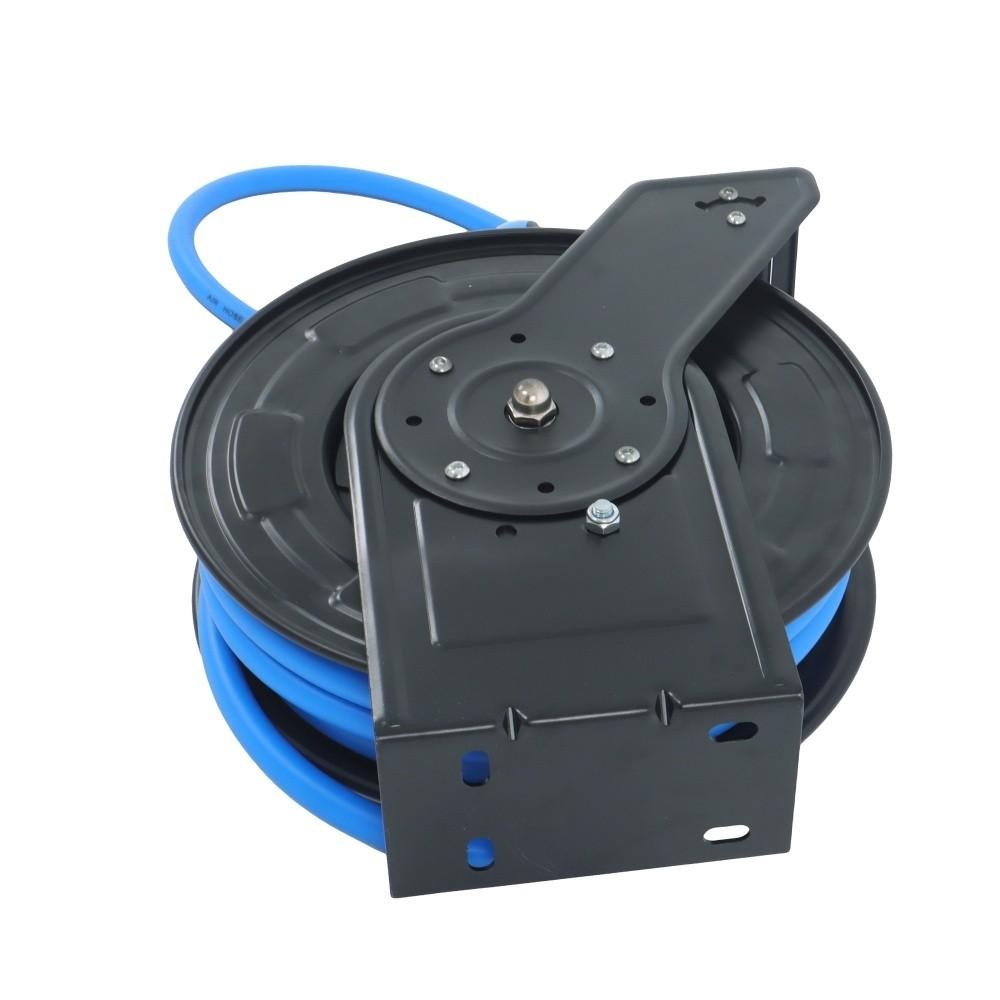 Retractable Hose Reel 1/2 Inch x 50Ft Auto Rewind Hose-Reel W/ Rubber Hose