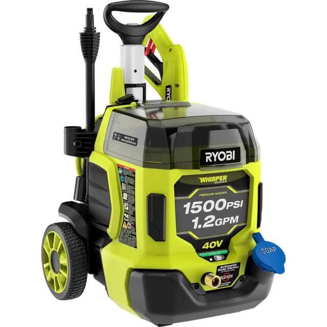 New RYOBI 40V Whisper Series 1500 PSI 1.1 GPM (Tool Only, no battery)