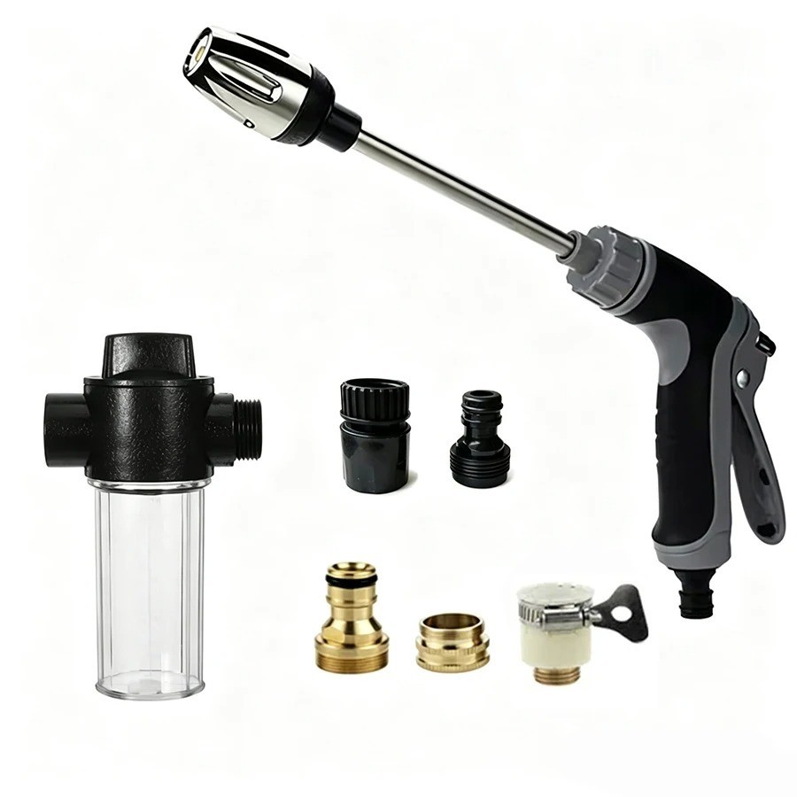 Aquoxis Cordless Cleaning Device Converts Garden Hose to Pressure Washer