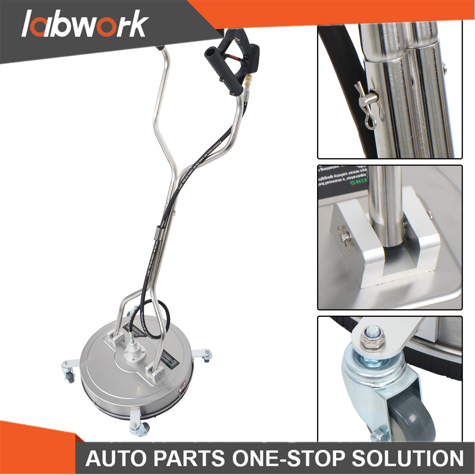 Labwork 20 Inch Pressure Washer Surface Cleaner Dual Handles 6000PSI Washer