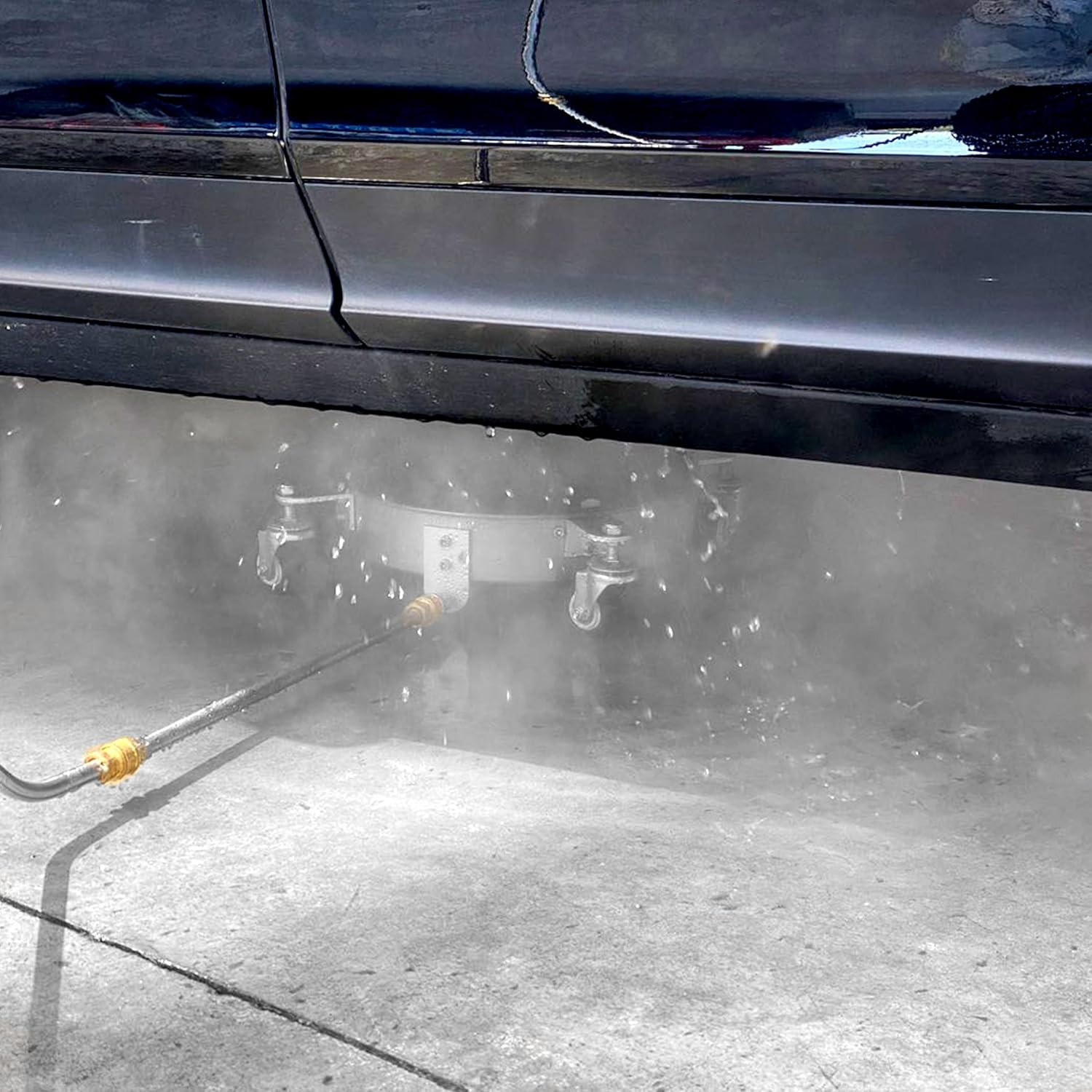 JOEJET Undercarriage Pressure Washer Attachment, Undercarriage Cleaner with 4 Wh