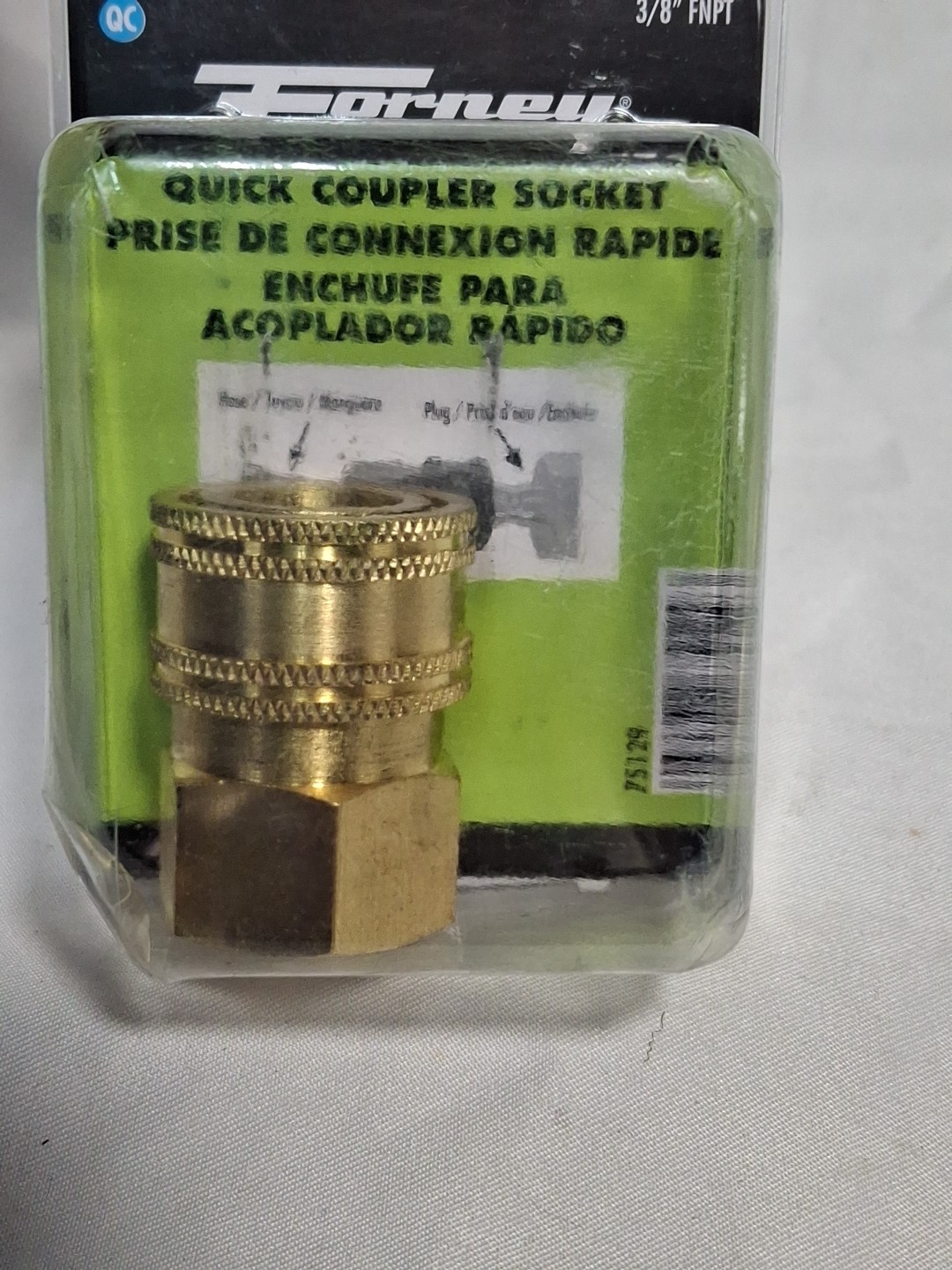 Forney 75129 Pressure Washer Quick CONNECT Coupler Female Socket, 3/8-Inch FNPT