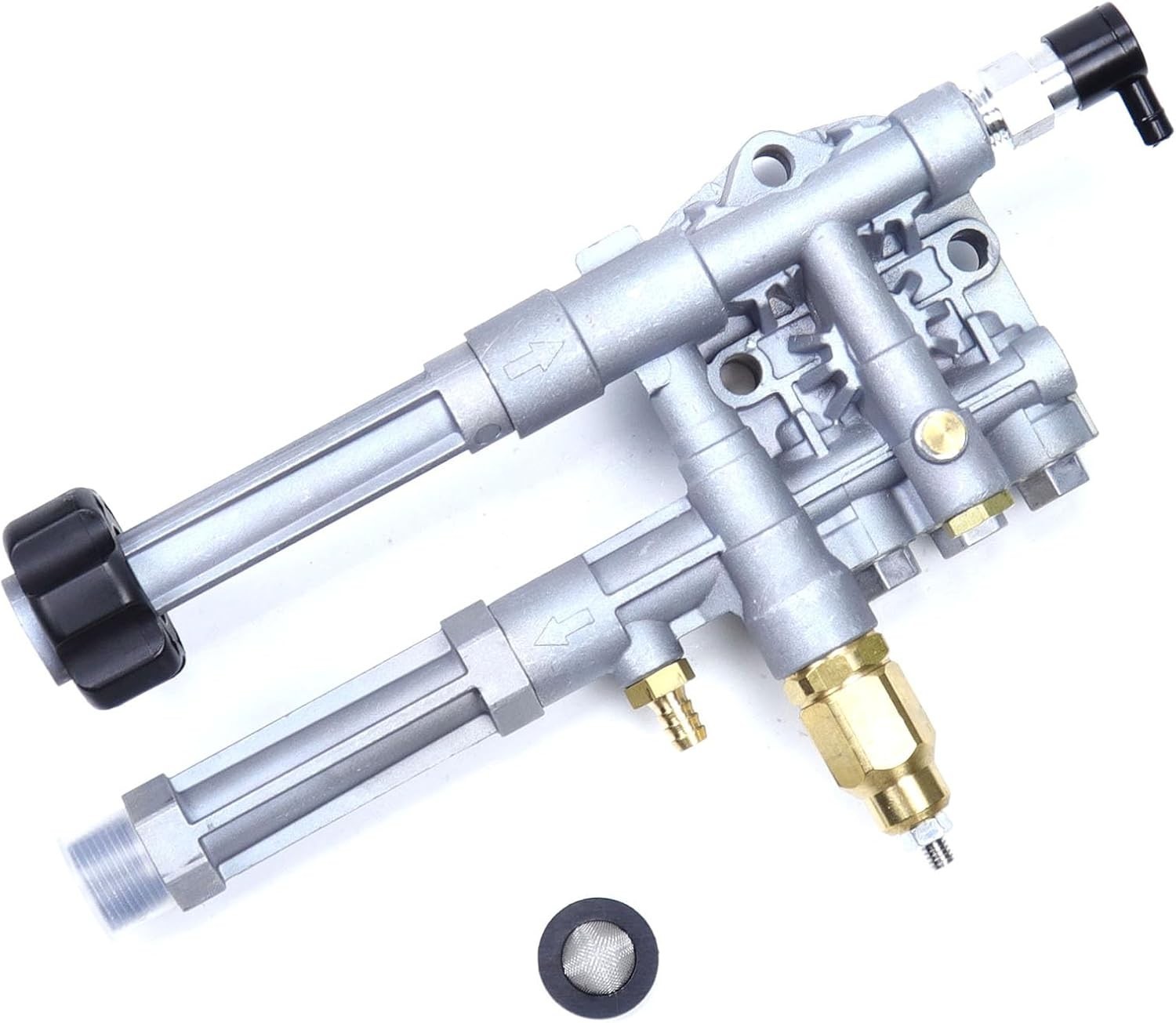 HQPASFY AR42940 Pressure Washer Pump Head Aluminum Compatible With TroyBilt