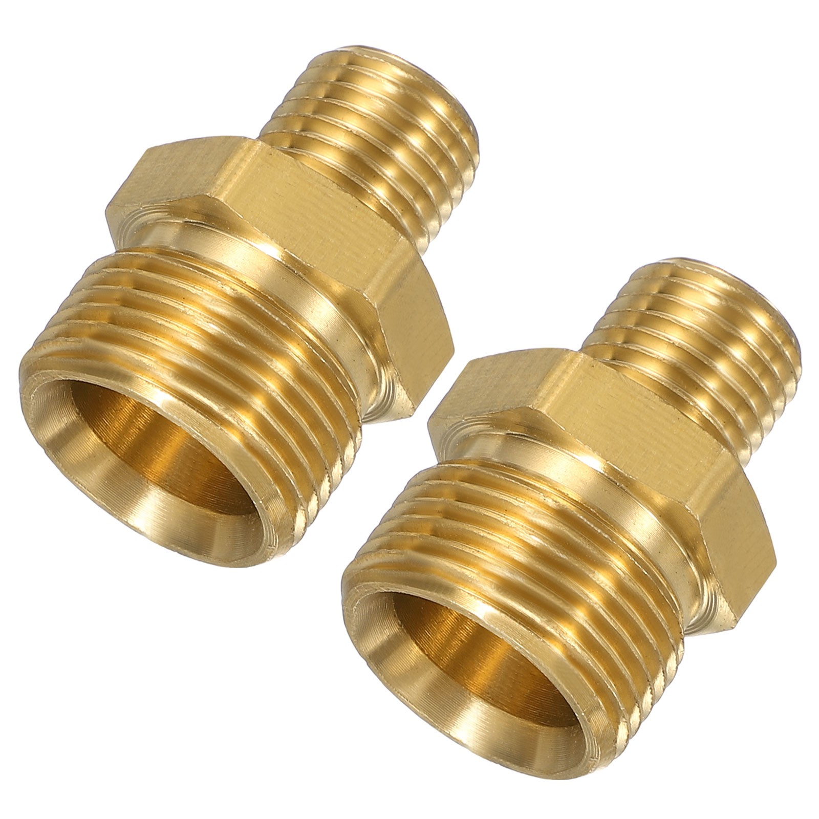 2PCS Pressure Washer Connector M22 Male to M14 Male Flat 4800PSI Copper