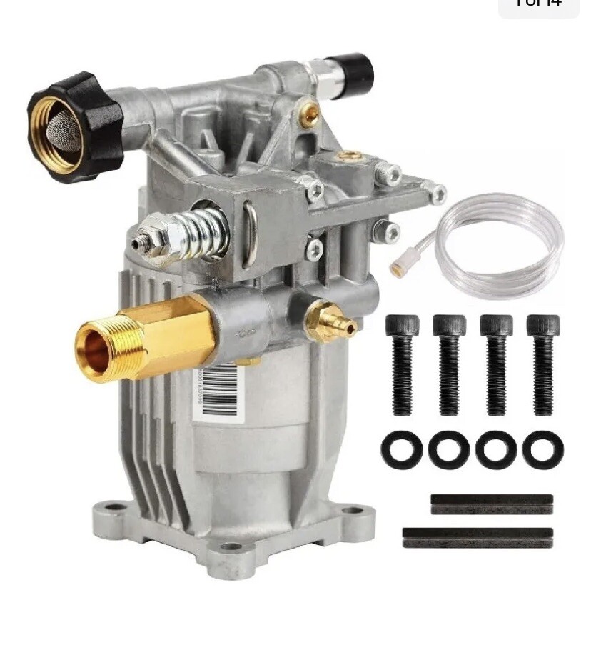 YAMATIC 3/4″ Shaft Horizontal Pressure Washer Pump 3000 PSI @ 2.5 GPM For Gas/P