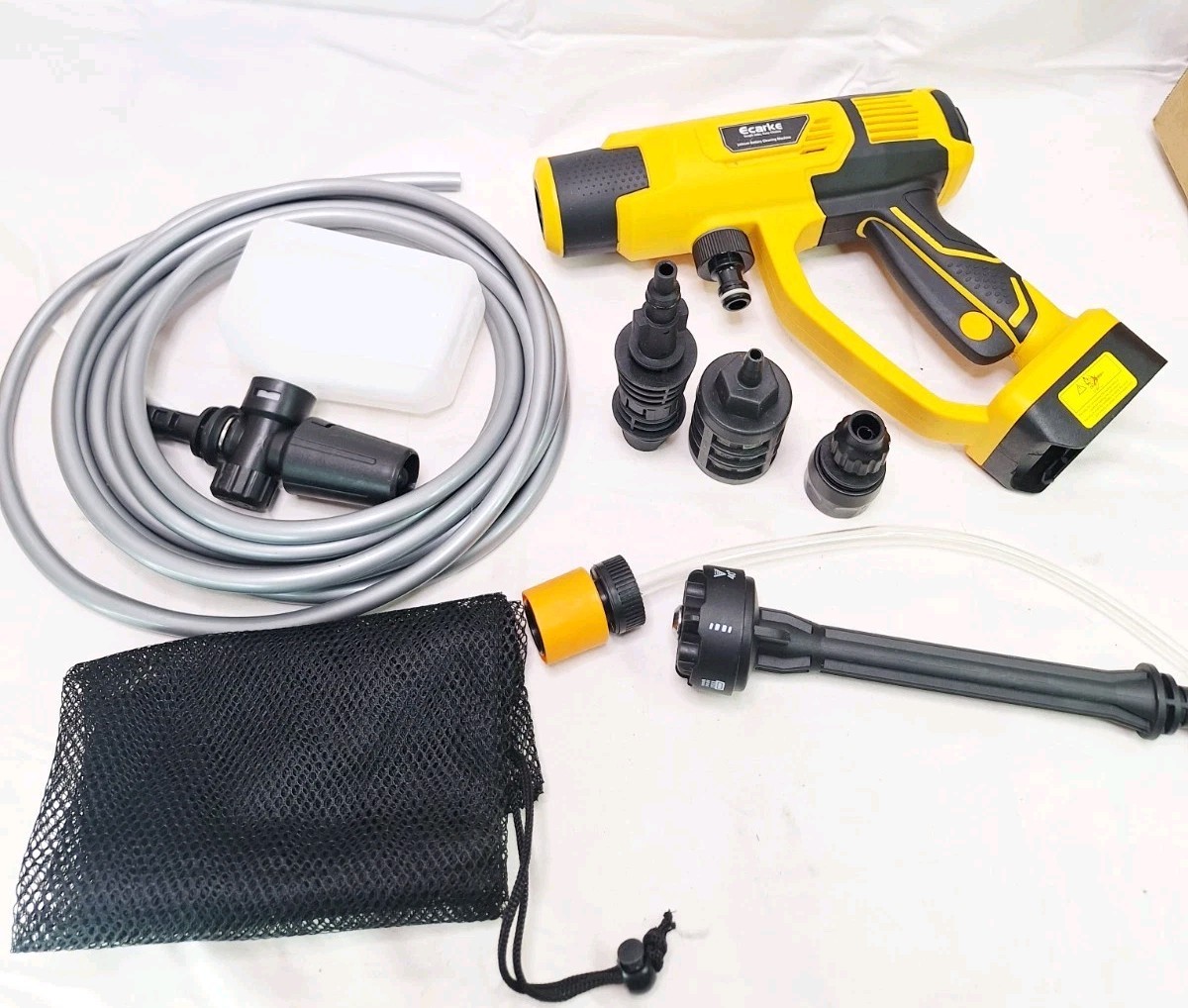 Portable Car Cleaning Tool Fits 20V Dewalt Battery 6-in-1 Nozzle & Foam Cannon