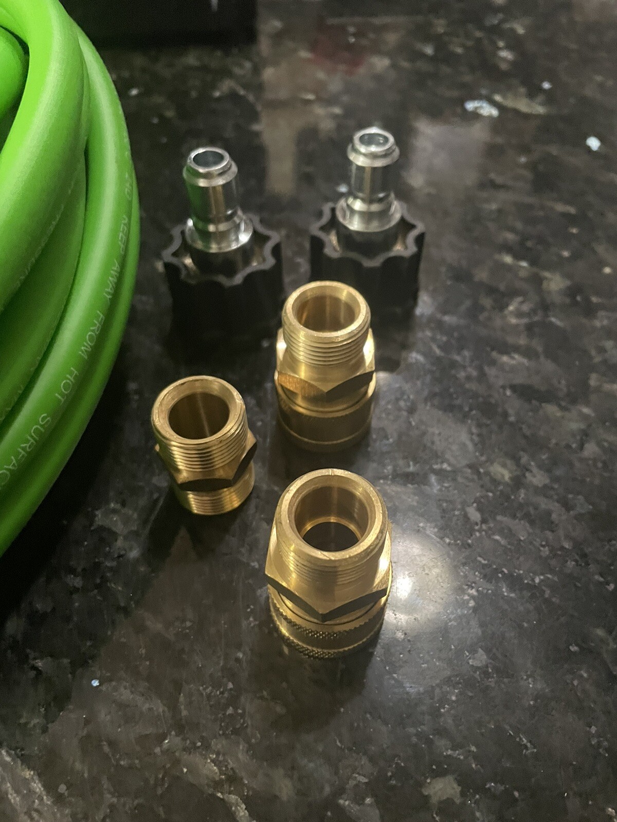 YAMATIC High Pressure Washer Hose 50 Foot 1/4 3200PSI M22-14mm X 3/8” Adapters