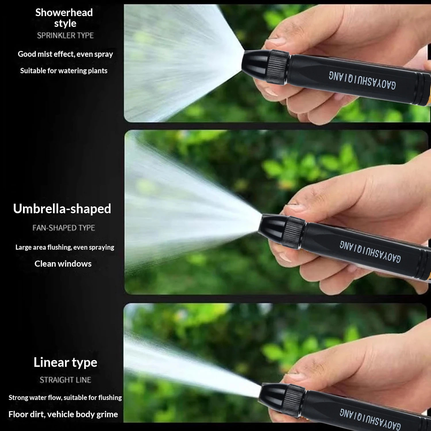 Larnto High Pressure Hose Nozzle Water Gun for Car Wash Garden Pressure Booster