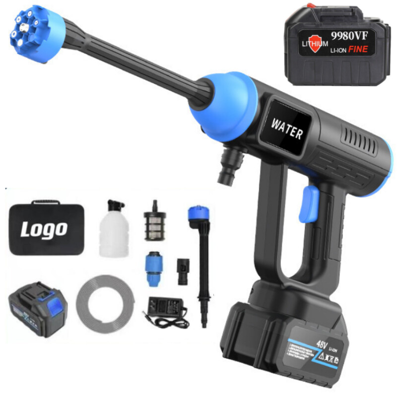 Portable High Pressure Car Washer Cordless Cleaner Wireless Water Spray Gun 300W