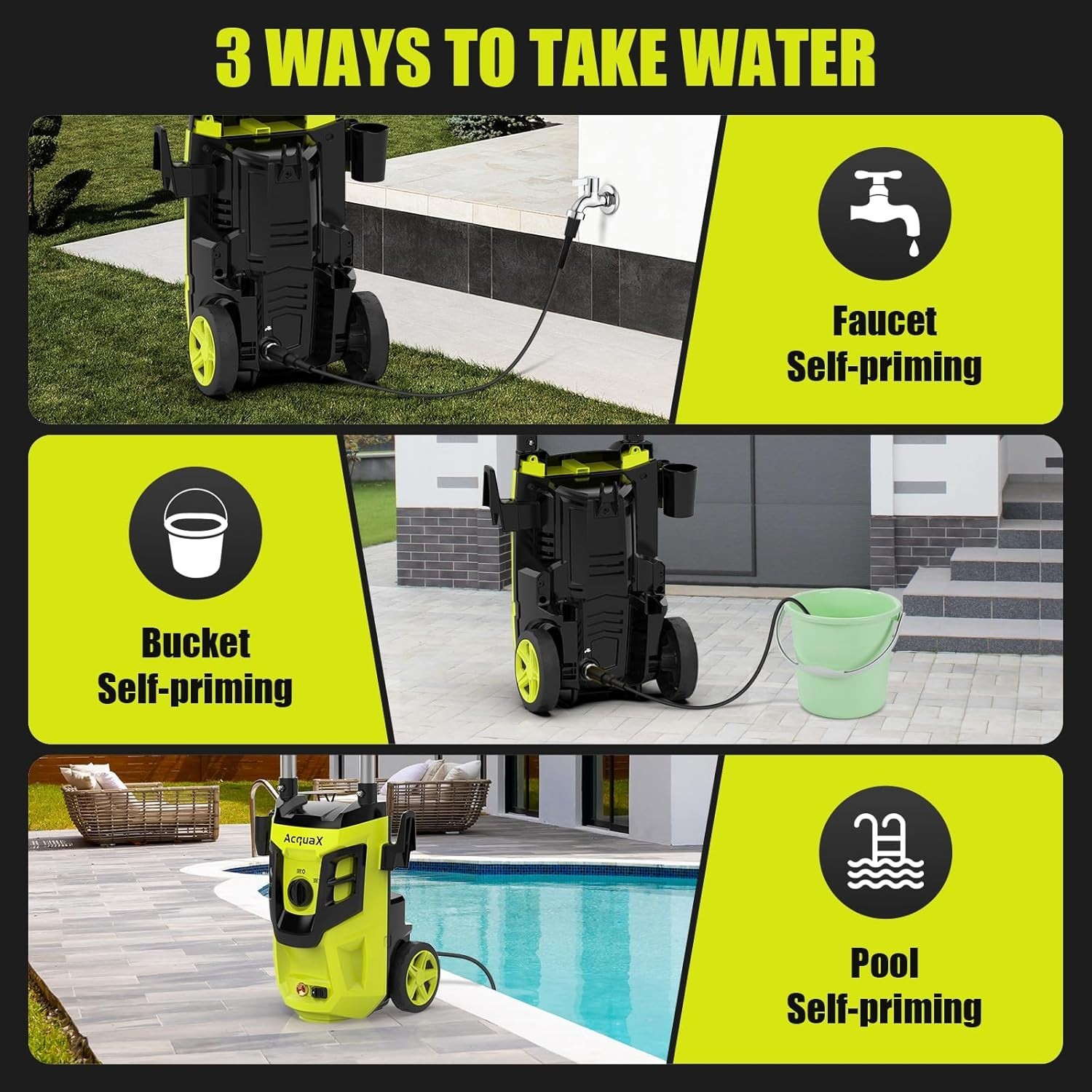 Electric Pressure Washer 4300PSI Max 2.8GPM Power Washer Cleaning Machine