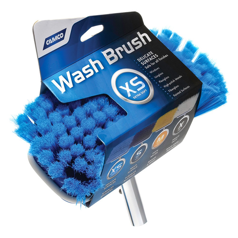 Camco 41920 7″ L Light Blue Extra Soft Multi-Purpose Brush Head Attachment