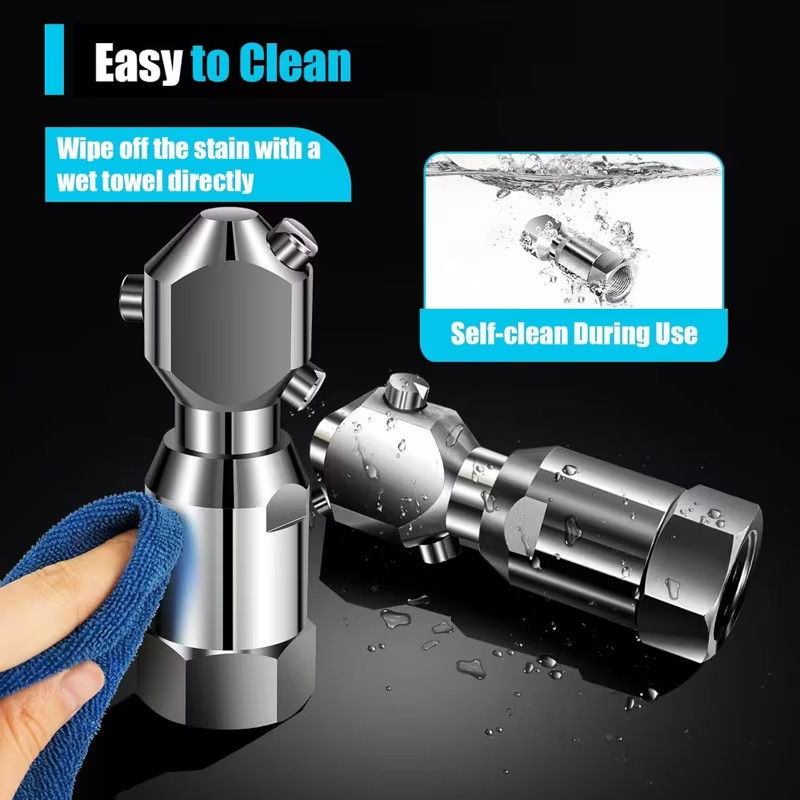 3/4″ 360* Rotating Pressure Washer Nozzle Spraying SS304 Full Tank Internal