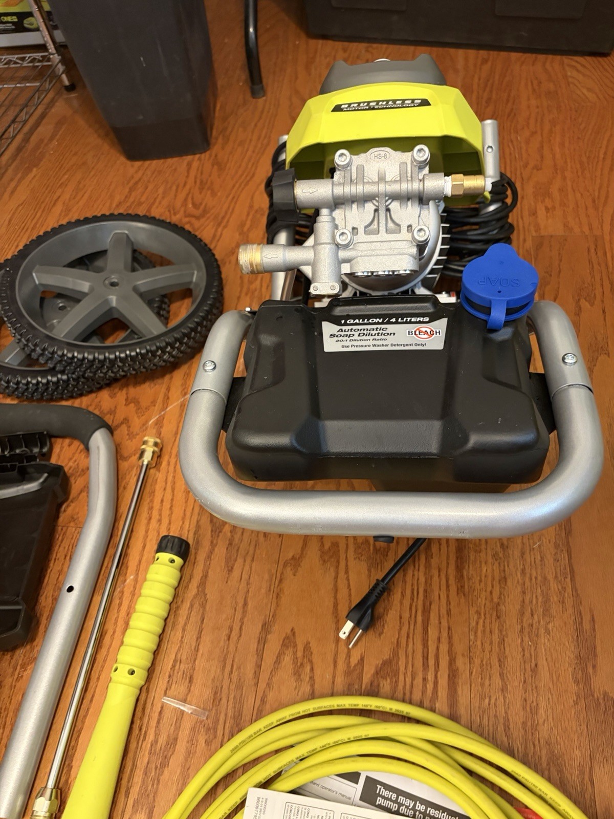 Ryobi 2500 PSI 1.2 GPM Brushless Cold Water Electric Pressure Washer RY142500