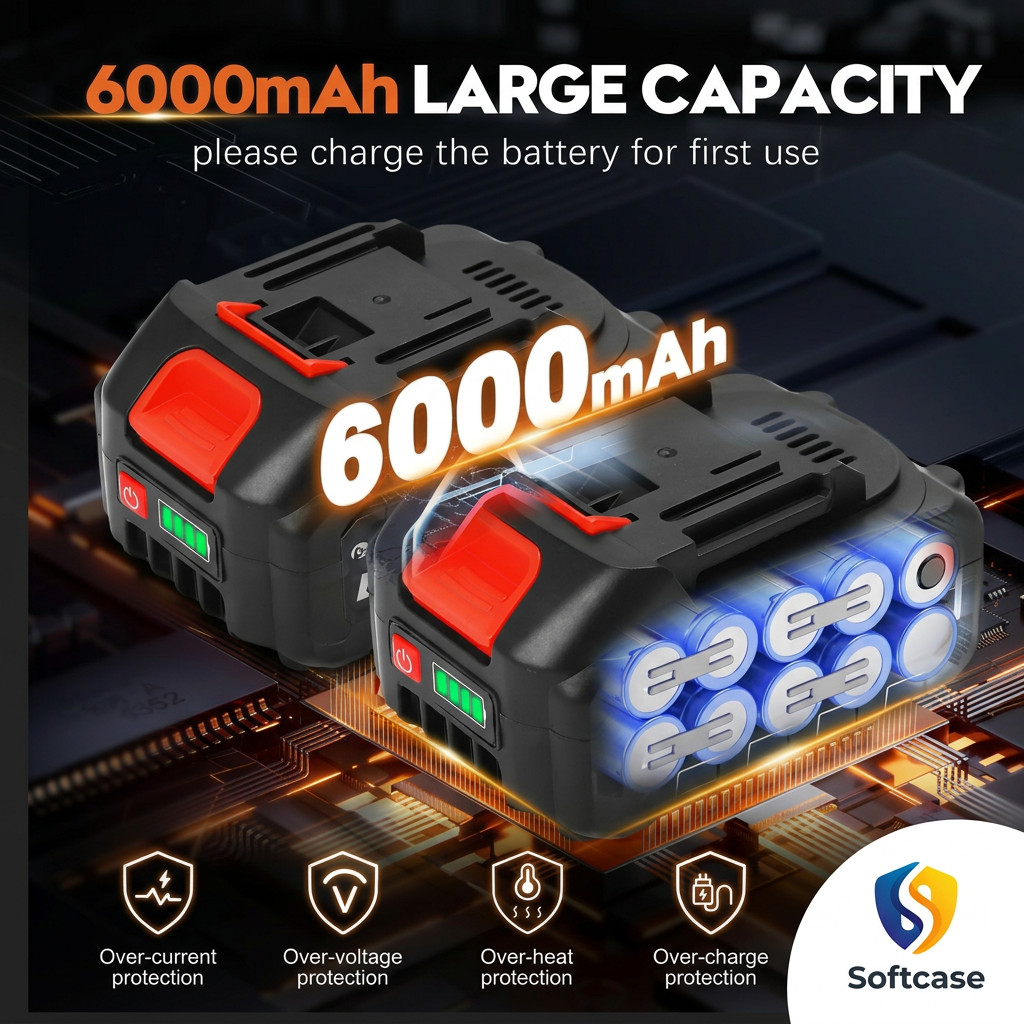 Premium Cordless Handheld Washer Brushless Motor, 6000mAh Battery Operated Car