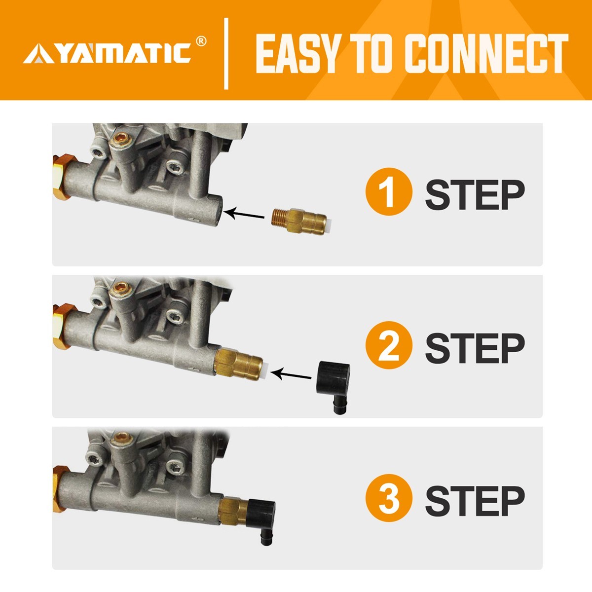 YAMATIC Heavy Duty Thermal Release Valve for Pressure Washer Pumps, 1/4 Inch NPT